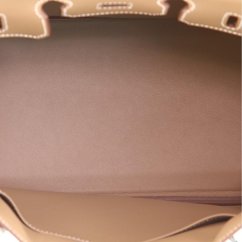 Hermes Birkin Handbag Etoupe Swift with Palladium Hardware 25 1