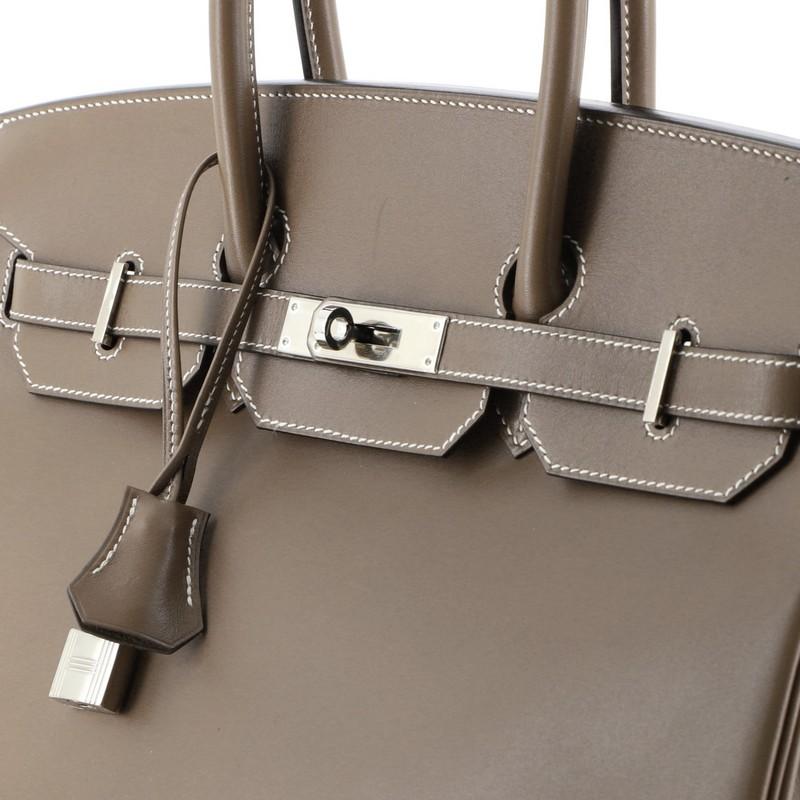 Hermes Birkin Handbag Etoupe Tadelakt With Palladium Hardware 35 2