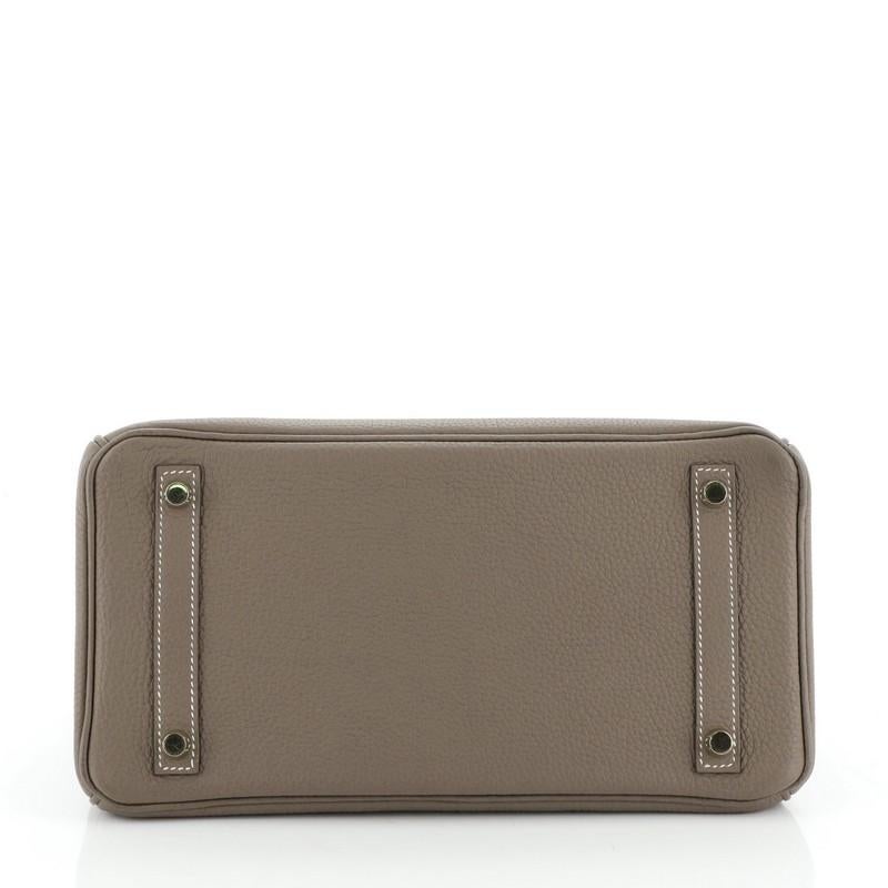 Hermes Birkin Handbag Etoupe Togo With Gold Hardware 30  In Good Condition In NY, NY