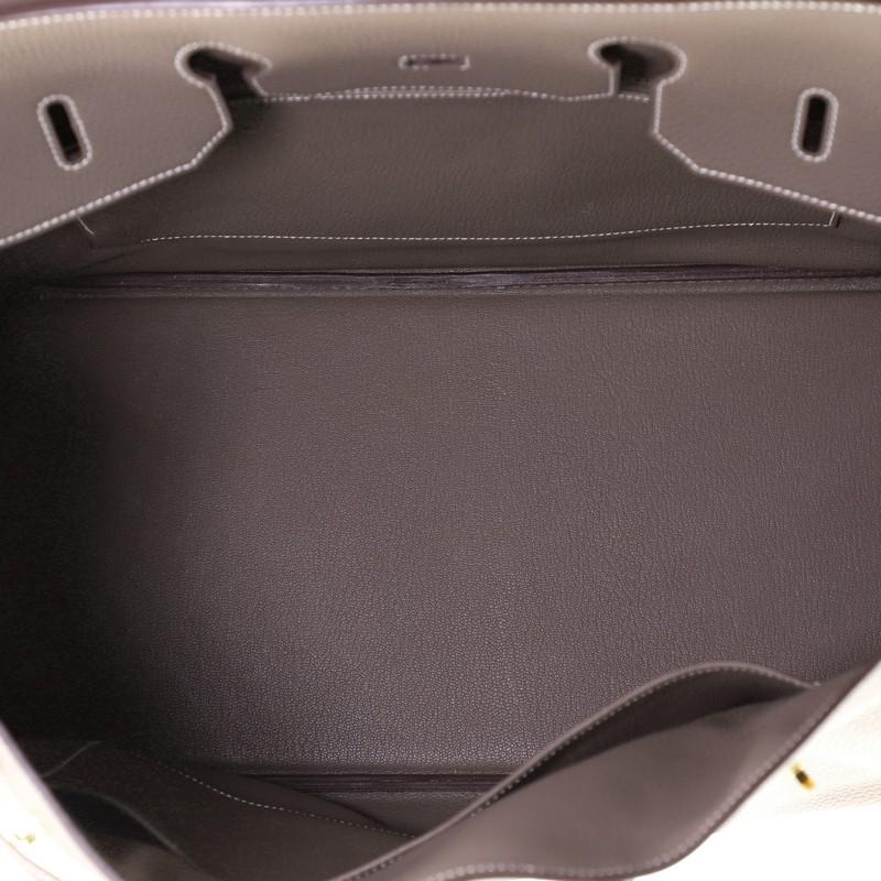 Hermes Birkin Handbag Etoupe Togo with Gold Hardware 40 1