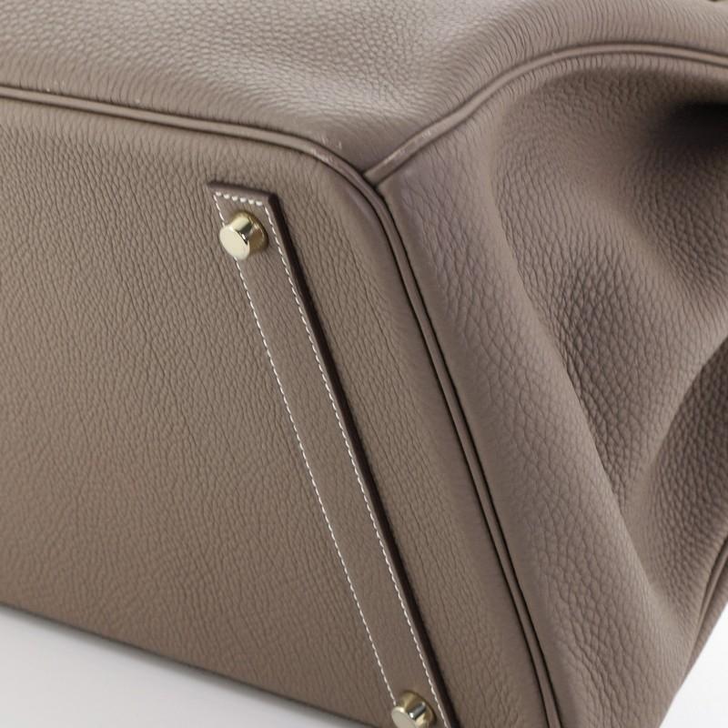 Hermes Birkin Handbag Etoupe Togo with Gold Hardware 40 3