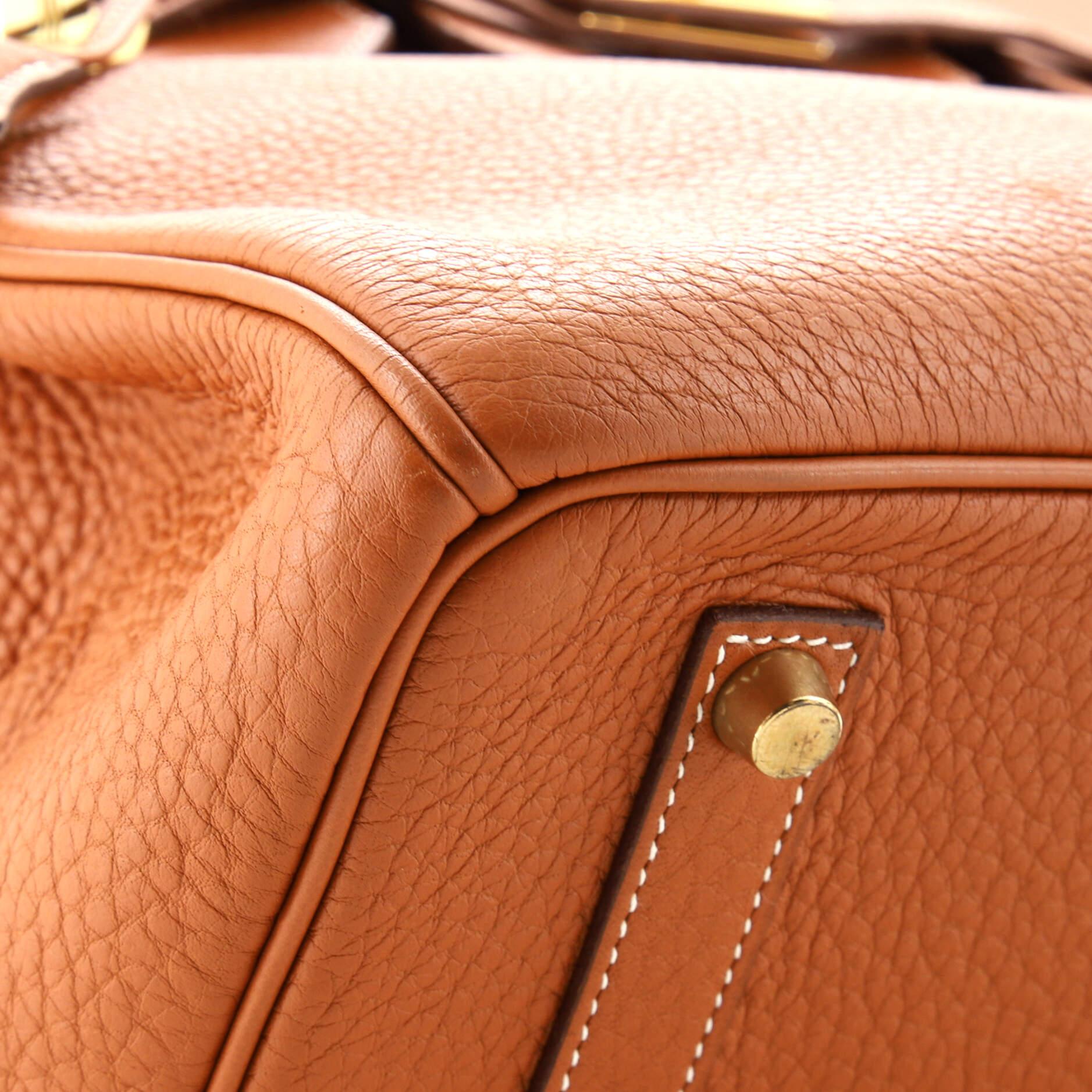 Hermes Birkin Handbag Etrusque Clemence with Gold Hardware 35 For Sale 2