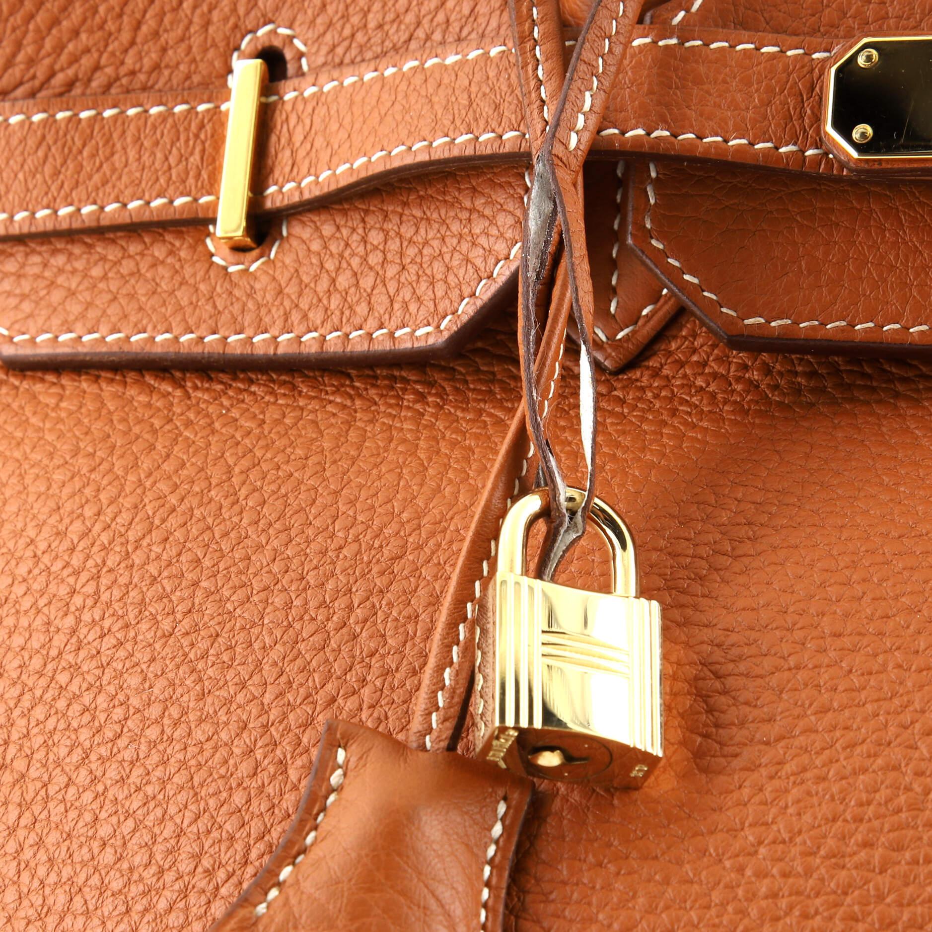 Hermes Birkin Handbag Etrusque Clemence with Gold Hardware 35 For Sale 3