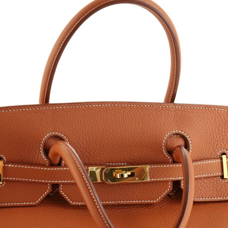 Hermes Birkin Handbag Etrusque Clemence with Gold Hardware 40 3