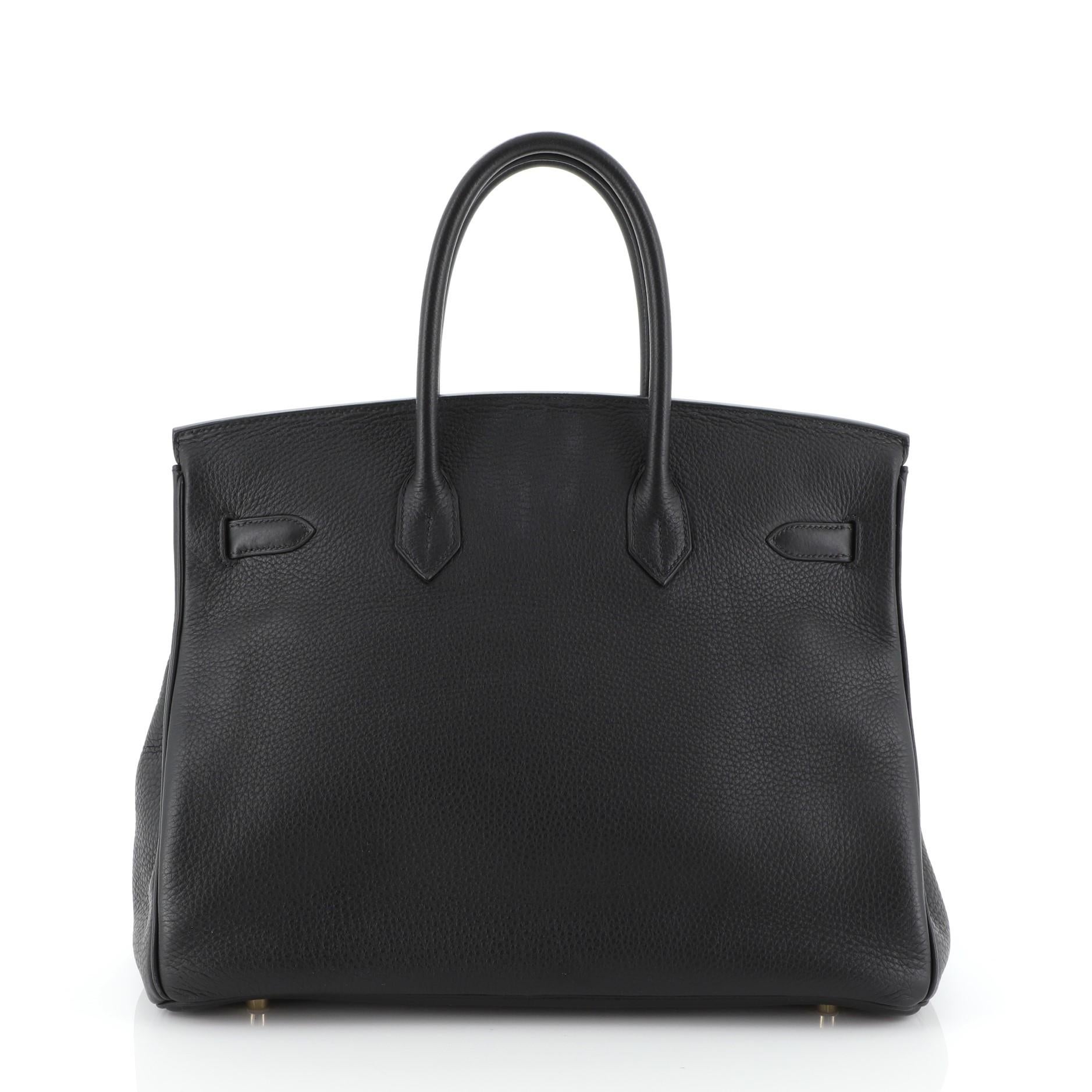 Black Hermes Birkin Handbag