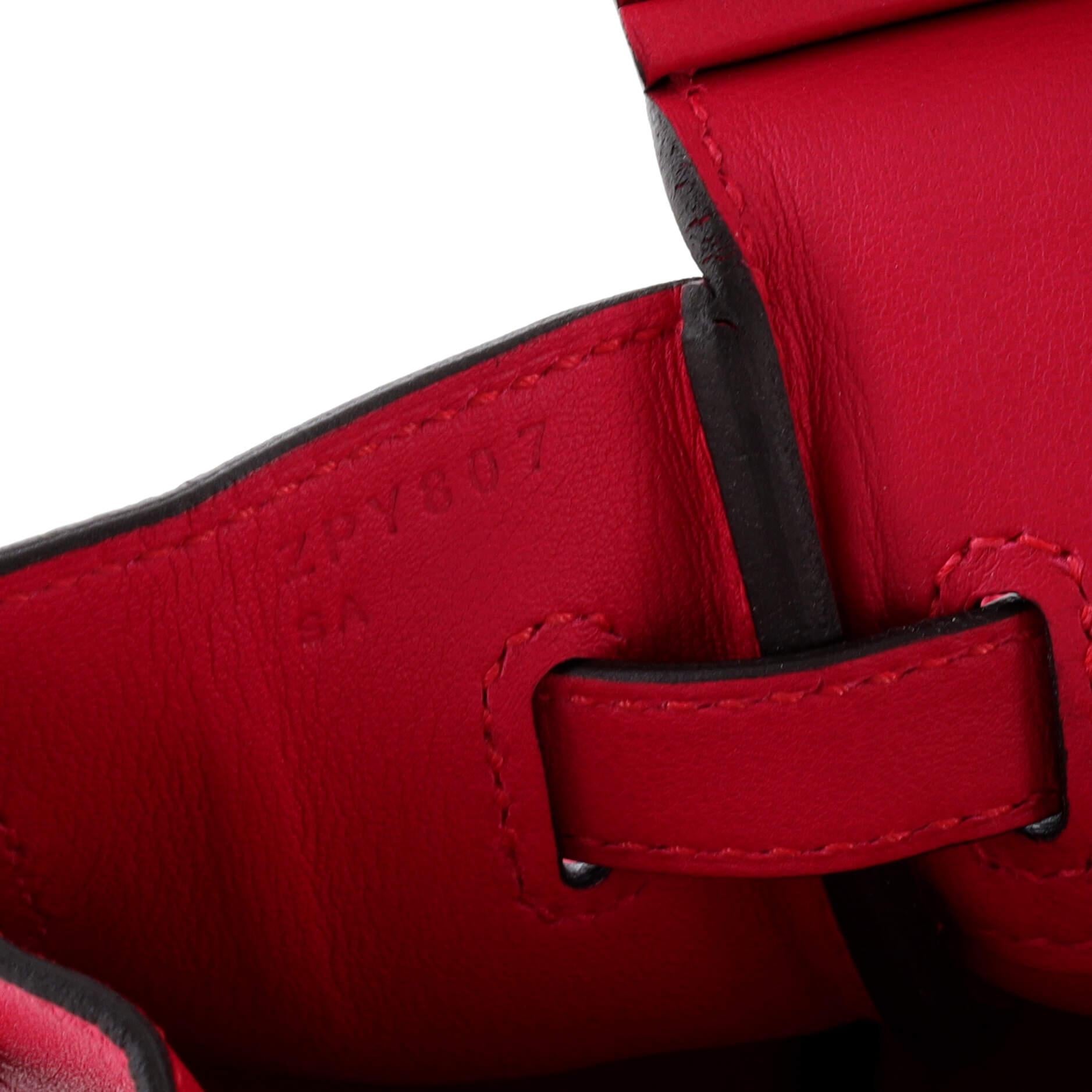Hermes : Birkin Handbag Framboise Swift with Palladium Hardware 25 6