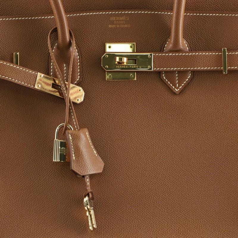 Hermes Birkin Handbag Gold Courchevel with Gold Hardware 35 1