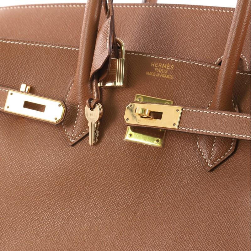 Hermes Birkin Handbag Gold Courchevel with Gold Hardware 35 2