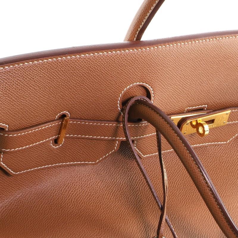 Hermes Birkin Handbag Gold Courchevel with Gold Hardware 40 4