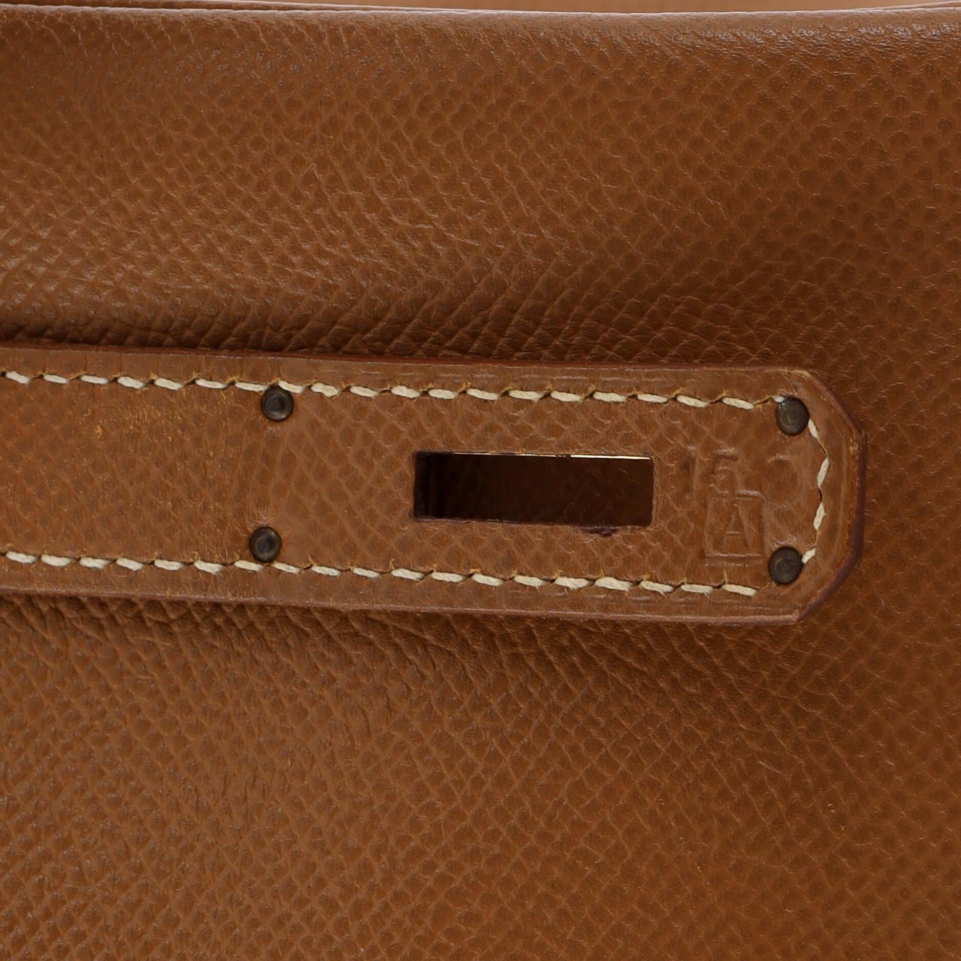 Hermes Birkin Handbag Gold Epsom with Gold Hardware 30 8