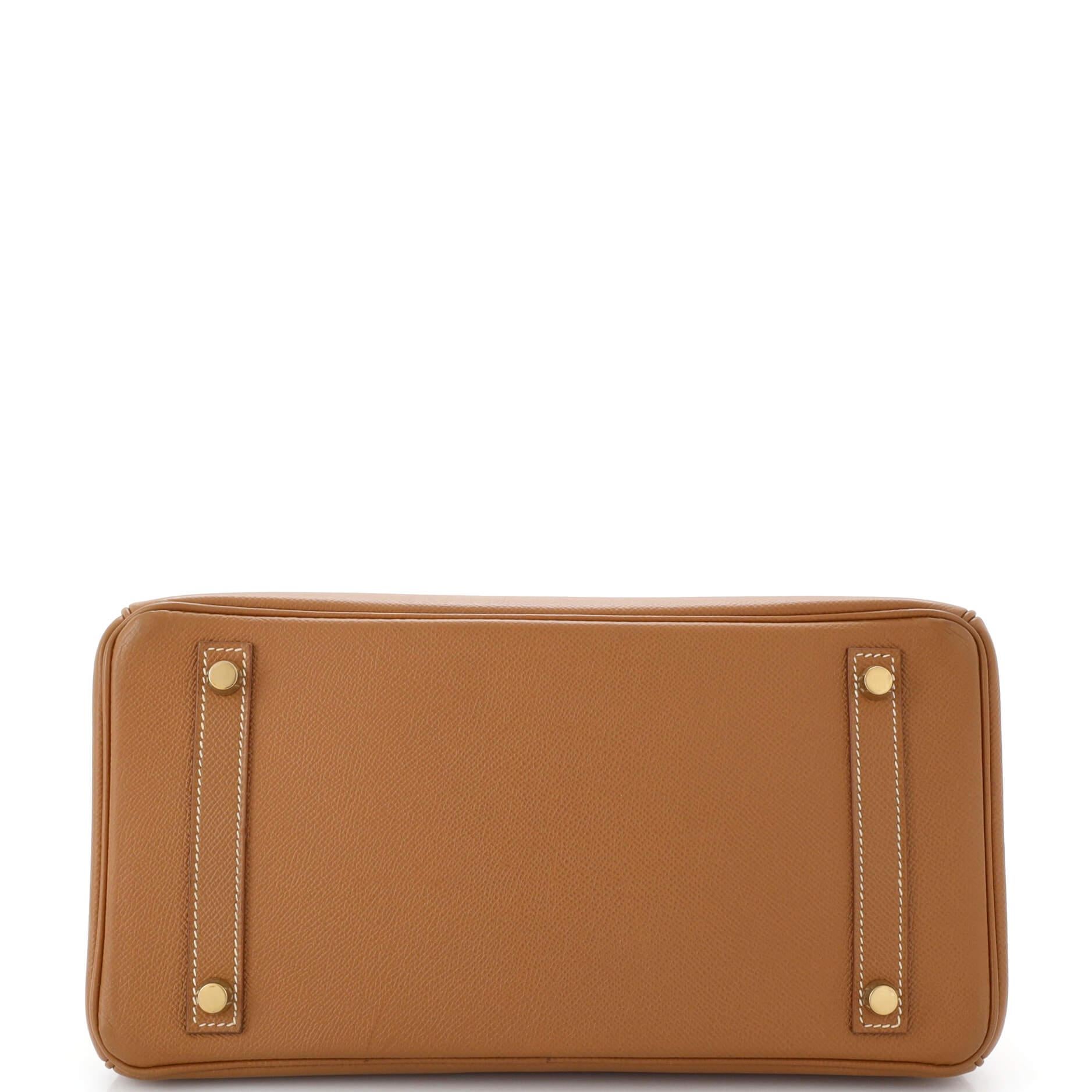 Hermes Birkin Handbag Gold Epsom with Gold Hardware 30 1