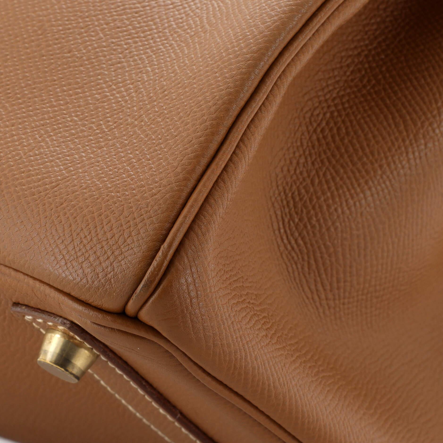 Hermes Birkin Handbag Gold Epsom with Gold Hardware 30 5
