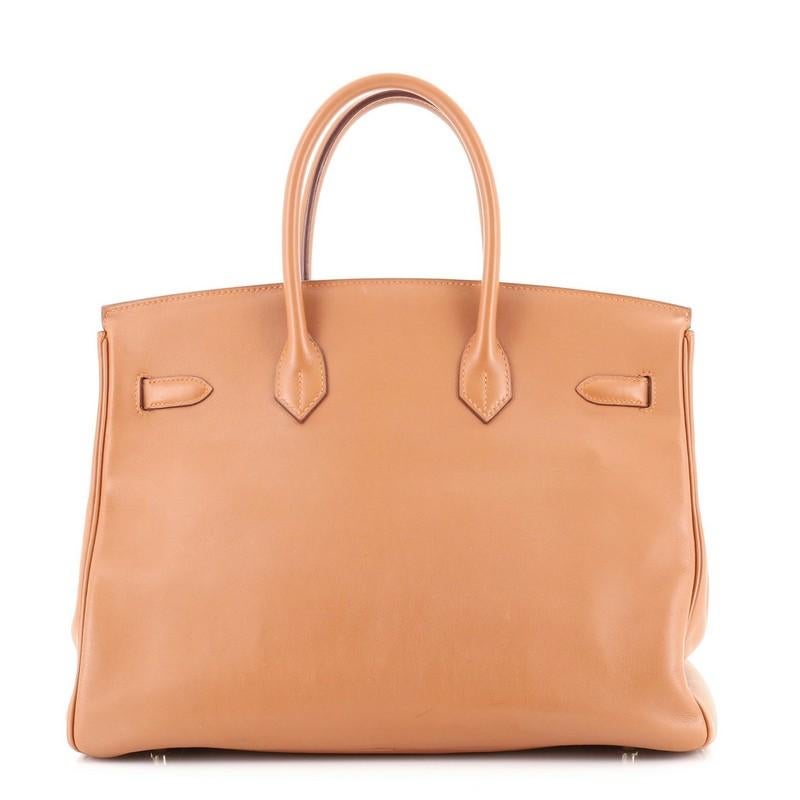 Women's or Men's Hermes Birkin Handbag Gold Swift with Gold Hardware 35