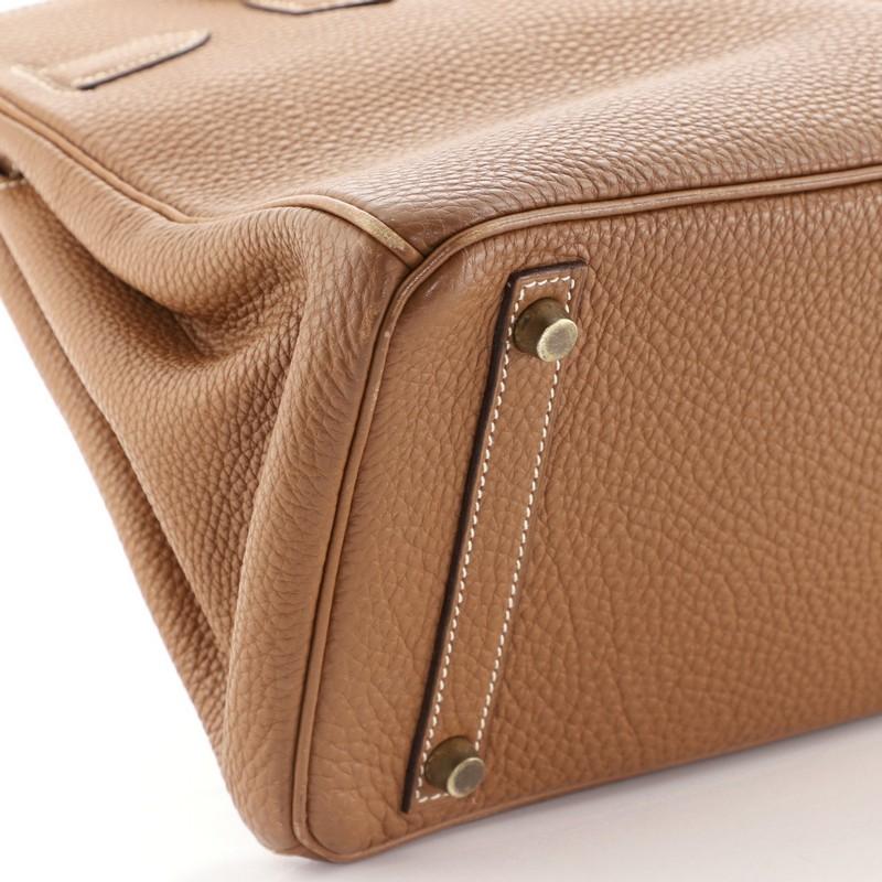 Hermes Birkin Handbag Gold Togo With Gold Hardware 30  5