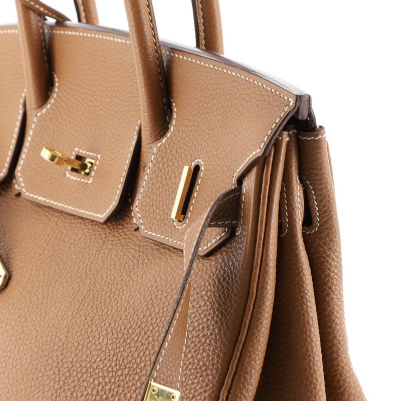 Hermes Birkin Handbag Gold Togo With Gold Hardware 30  6