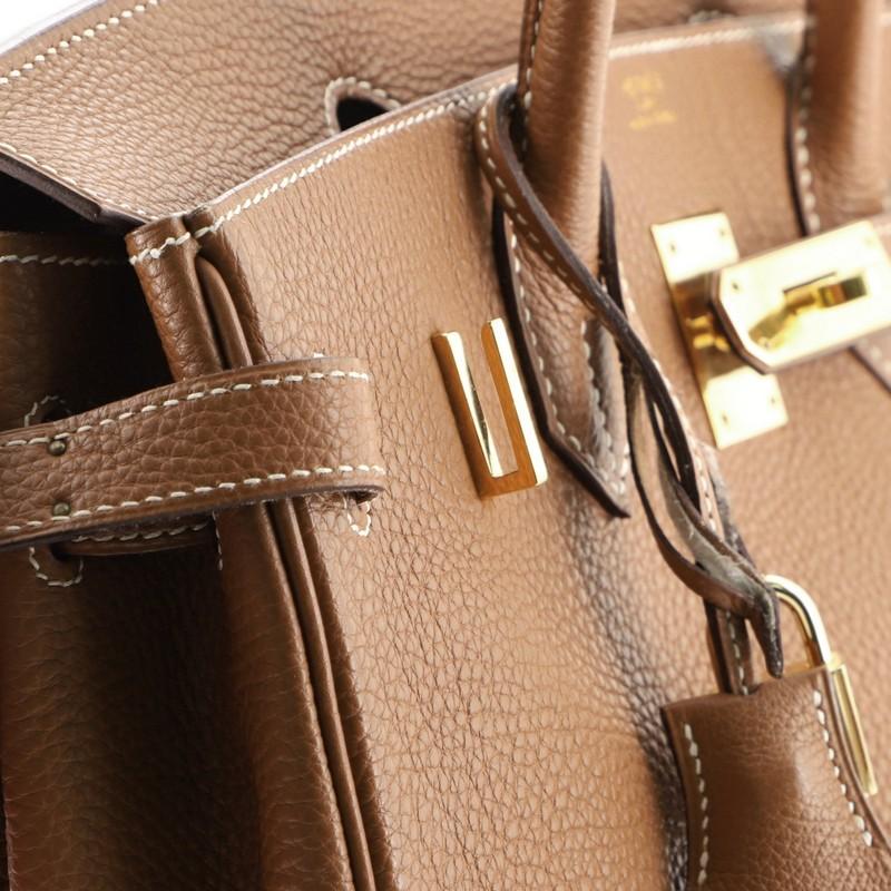 Hermes Birkin Handbag Gold Togo With Gold Hardware 30  7