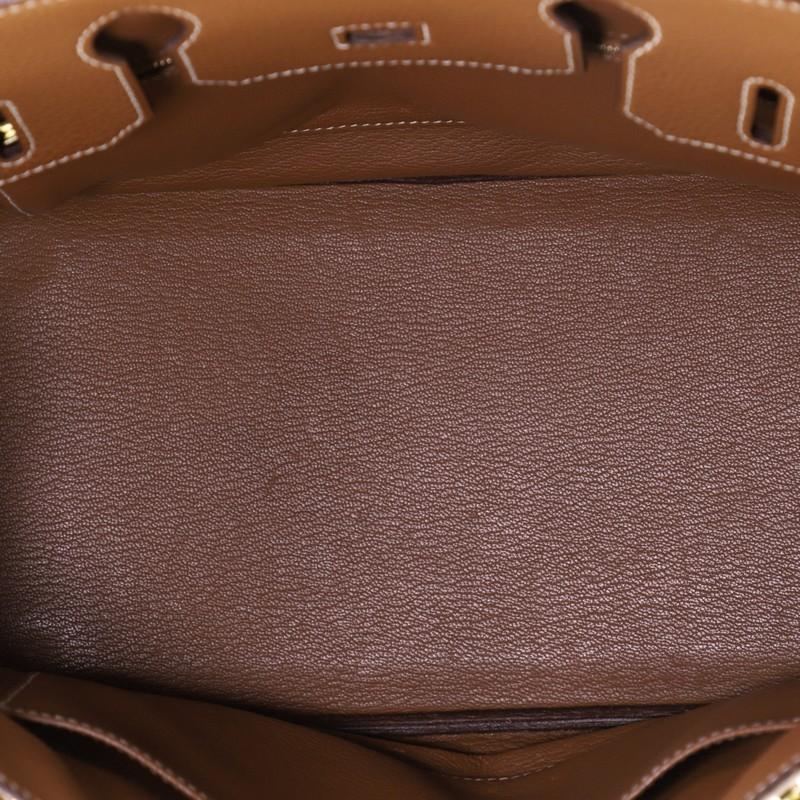 Women's or Men's Hermes Birkin Handbag Gold Togo With Gold Hardware 30 