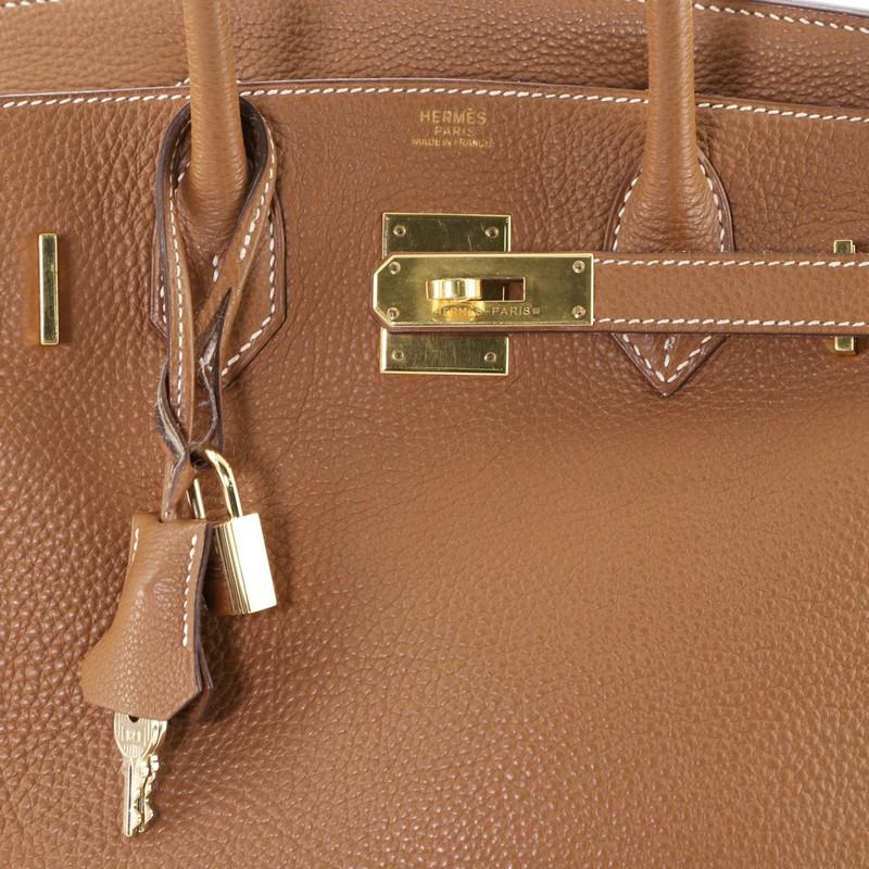 Hermes Birkin Handbag Gold Togo With Gold Hardware 30  1