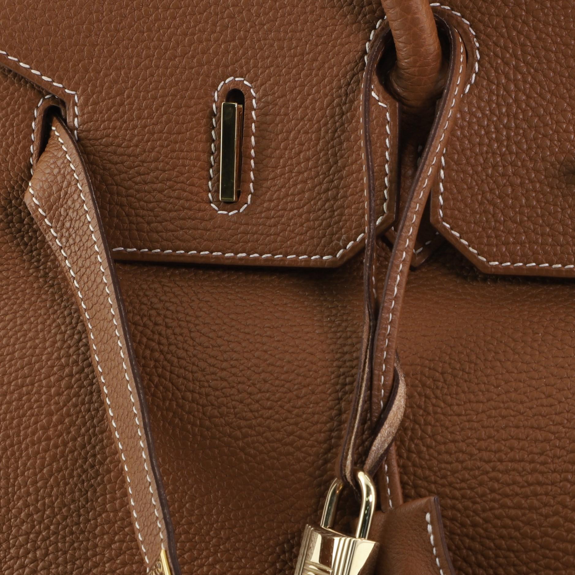 Hermes Birkin Handbag Gold Togo with Gold Hardware 35 5