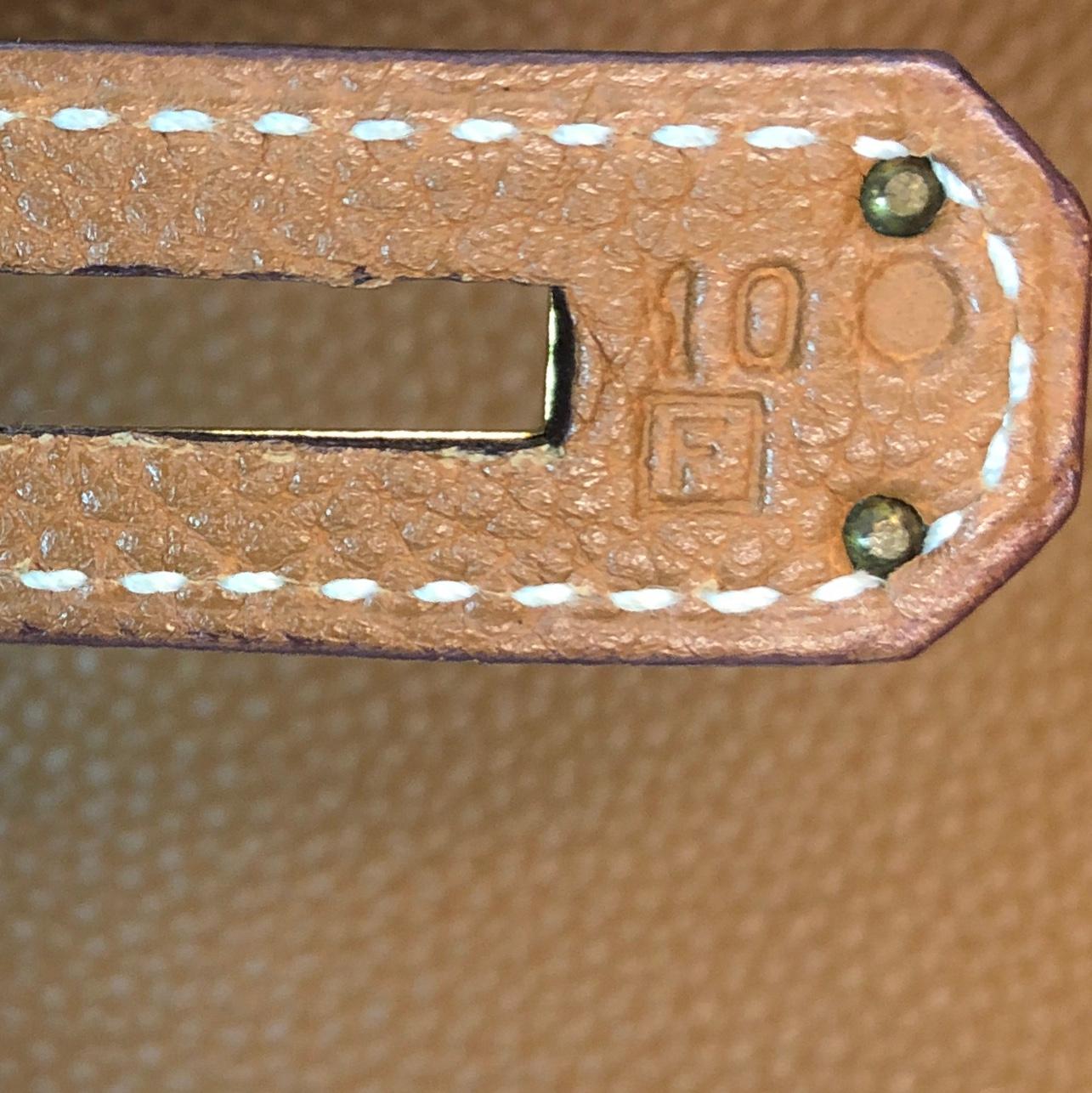 Hermes Birkin Handbag Gold Togo with Gold Hardware 35 7