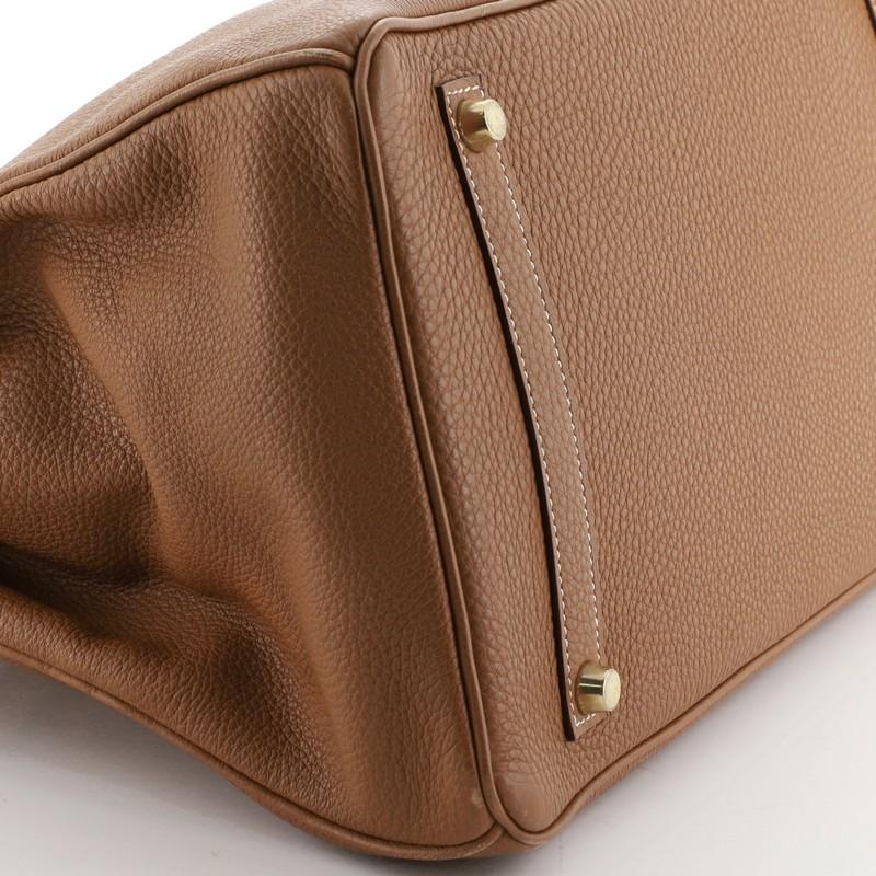 Women's or Men's Hermes Birkin Handbag Gold Togo with Gold Hardware 35