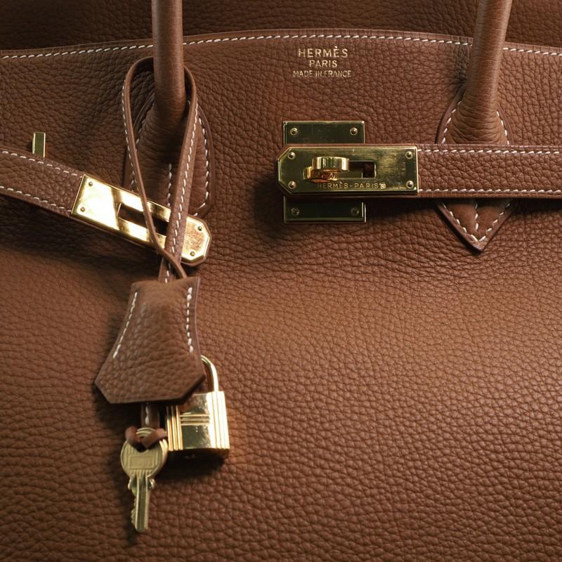 Hermes Birkin Handbag Gold Togo with Gold Hardware 35 1
