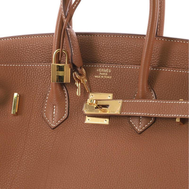 Hermes Birkin Handbag Gold Togo with Gold Hardware 35 2