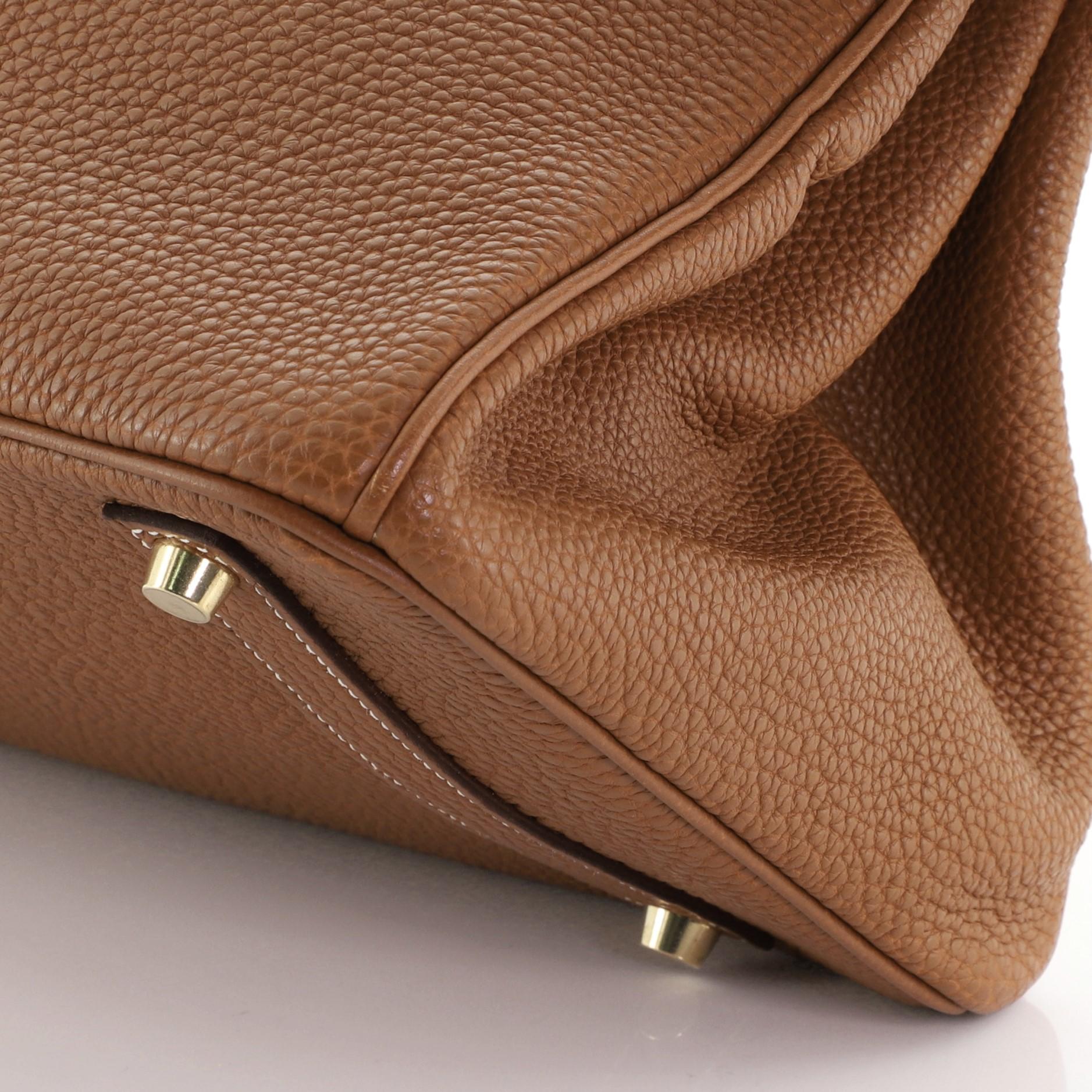 Hermes Birkin Handbag Gold Togo with Gold Hardware 35 2