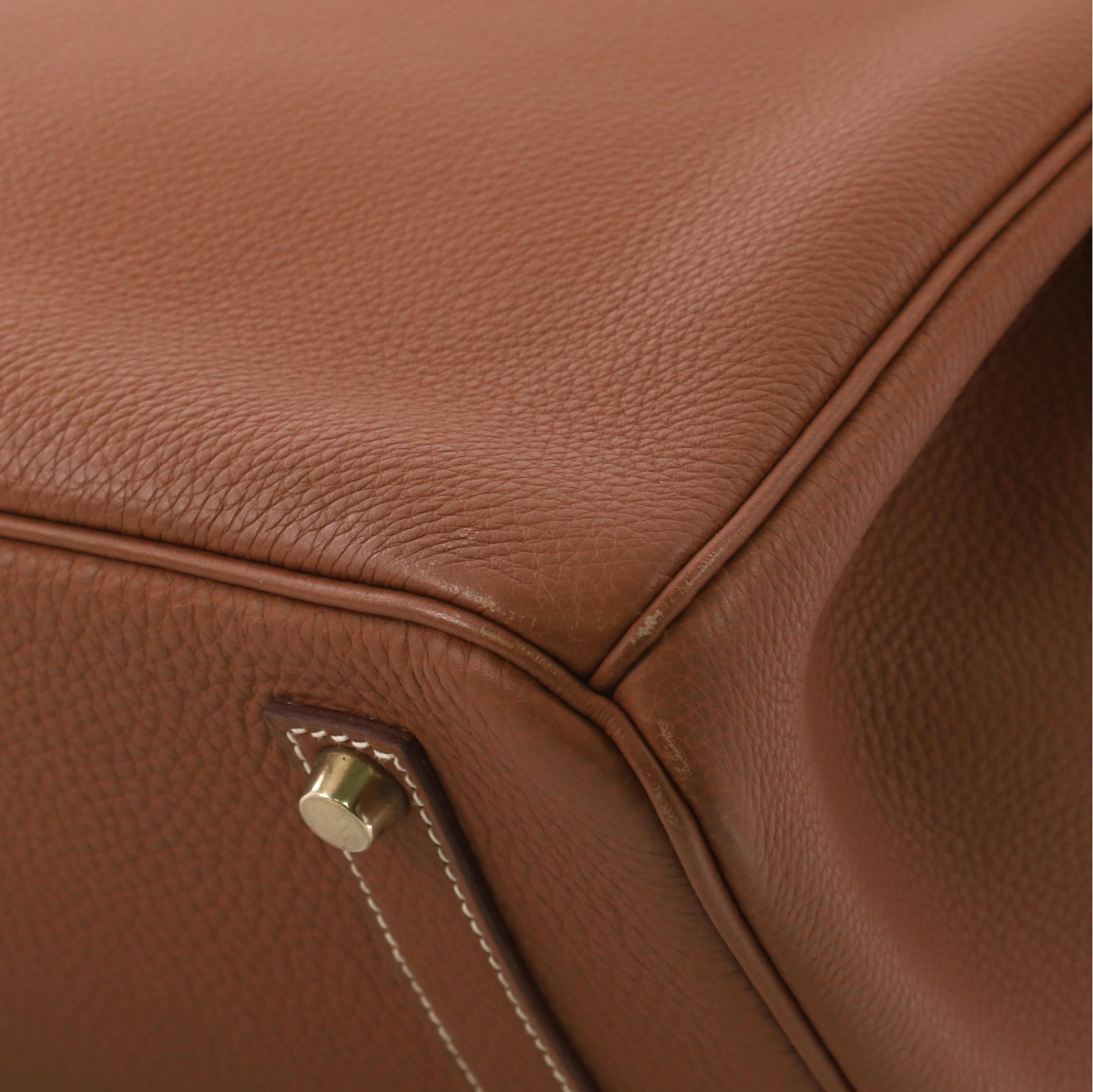 Hermes Birkin Handbag Gold Togo with Gold Hardware 35 4