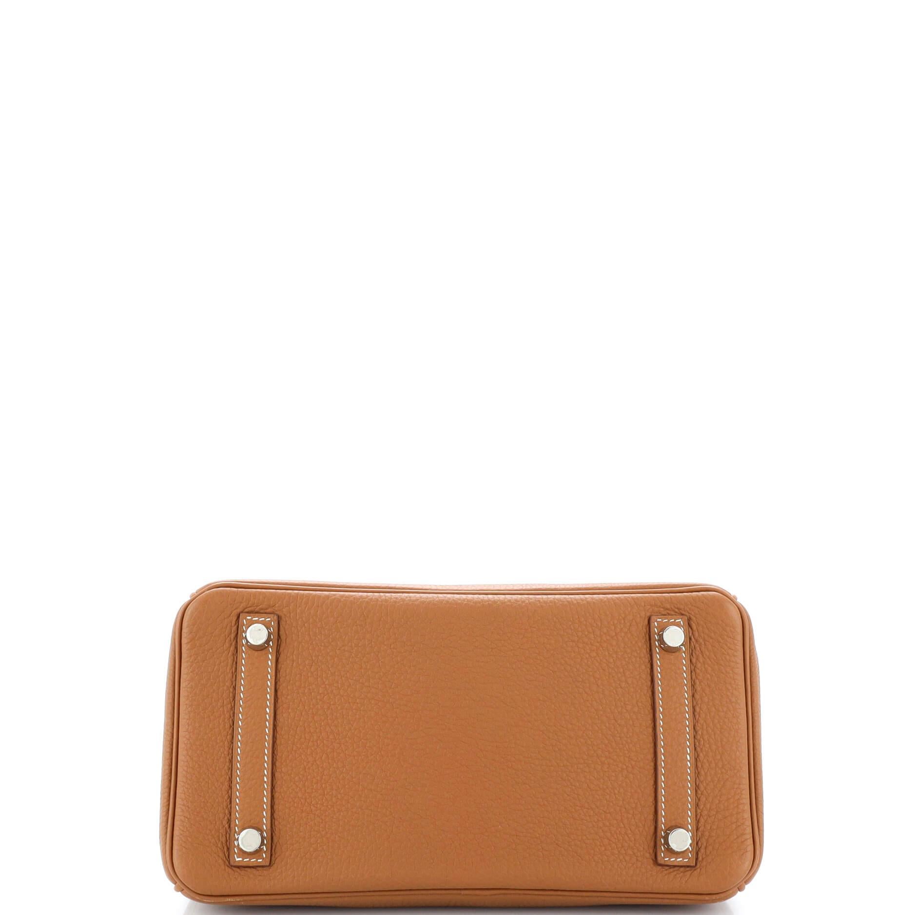 Hermes Birkin Handbag Gold Togo with Palladium Hardware 25 1