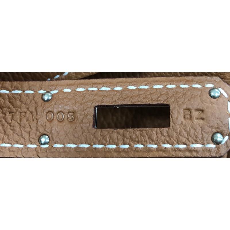 Hermes Birkin Handbag Gold Togo With Palladium Hardware 35  3