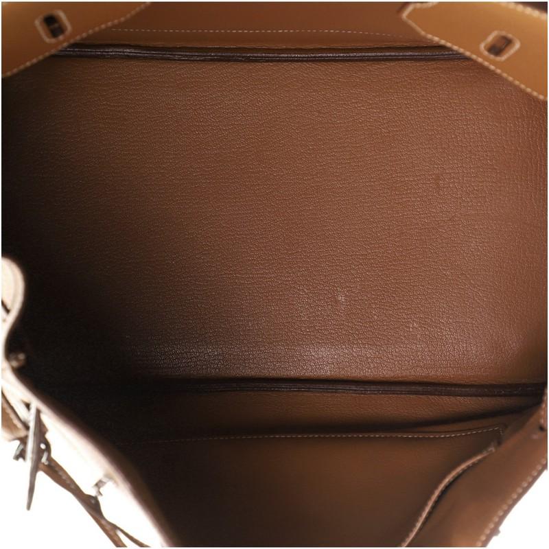 Hermes Birkin Handbag Gold Togo with Ruthenium Hardware 35 1