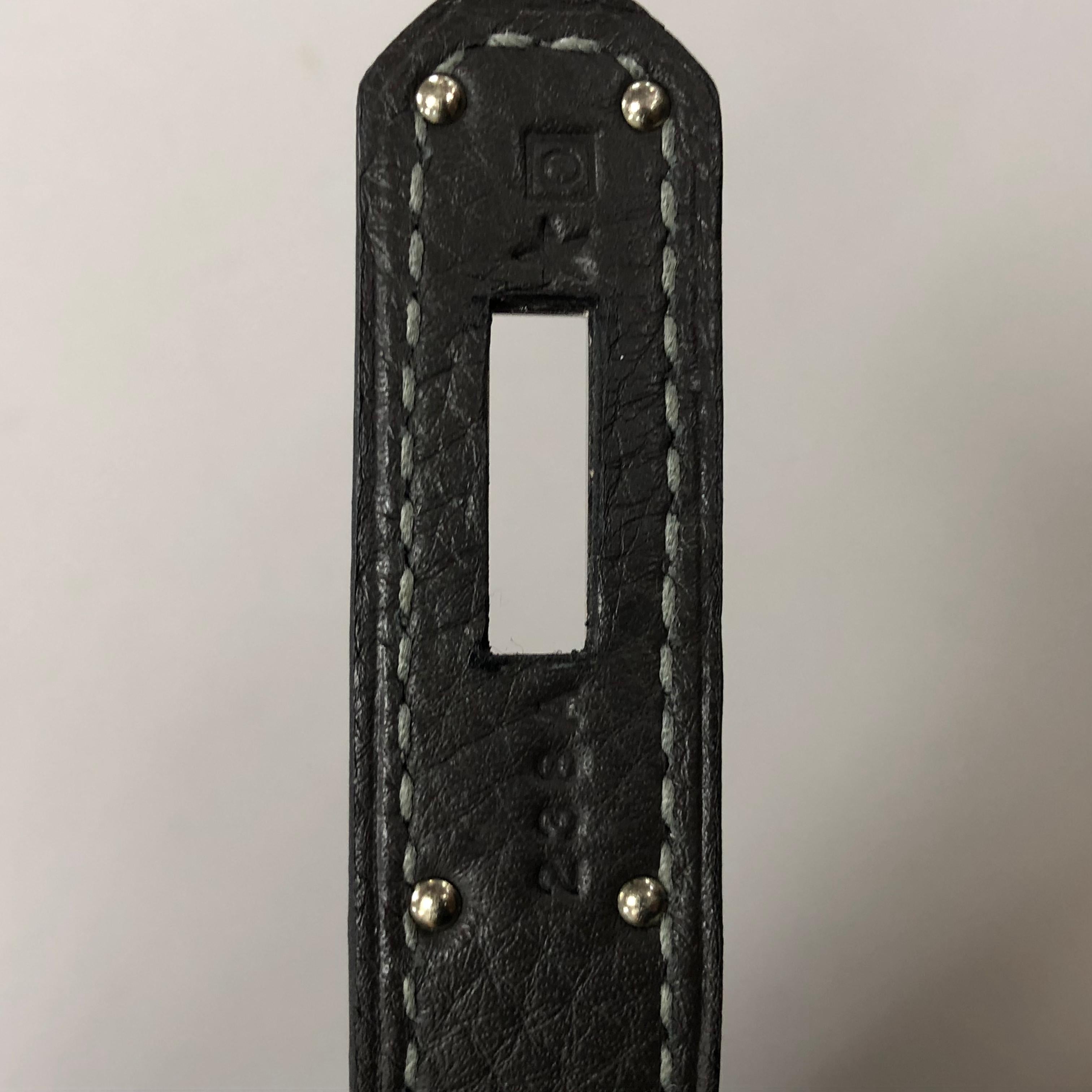 Hermes Birkin Handbag Graphite Clemence with Palladium Hardware 40 3