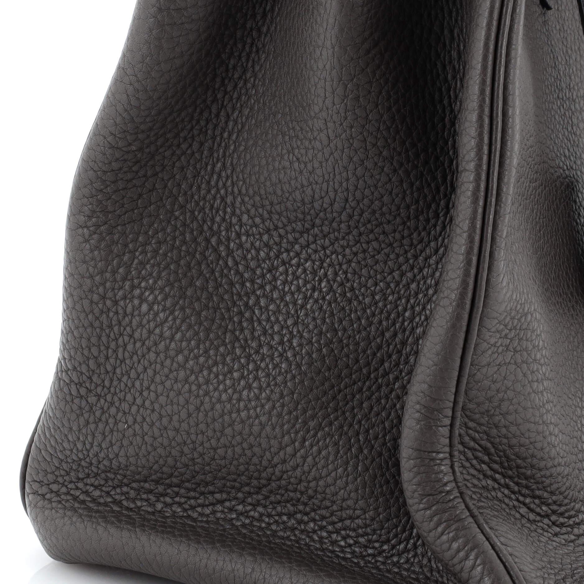 Hermes Birkin Handbag Grey Clemence with Palladium Hardware 35 5