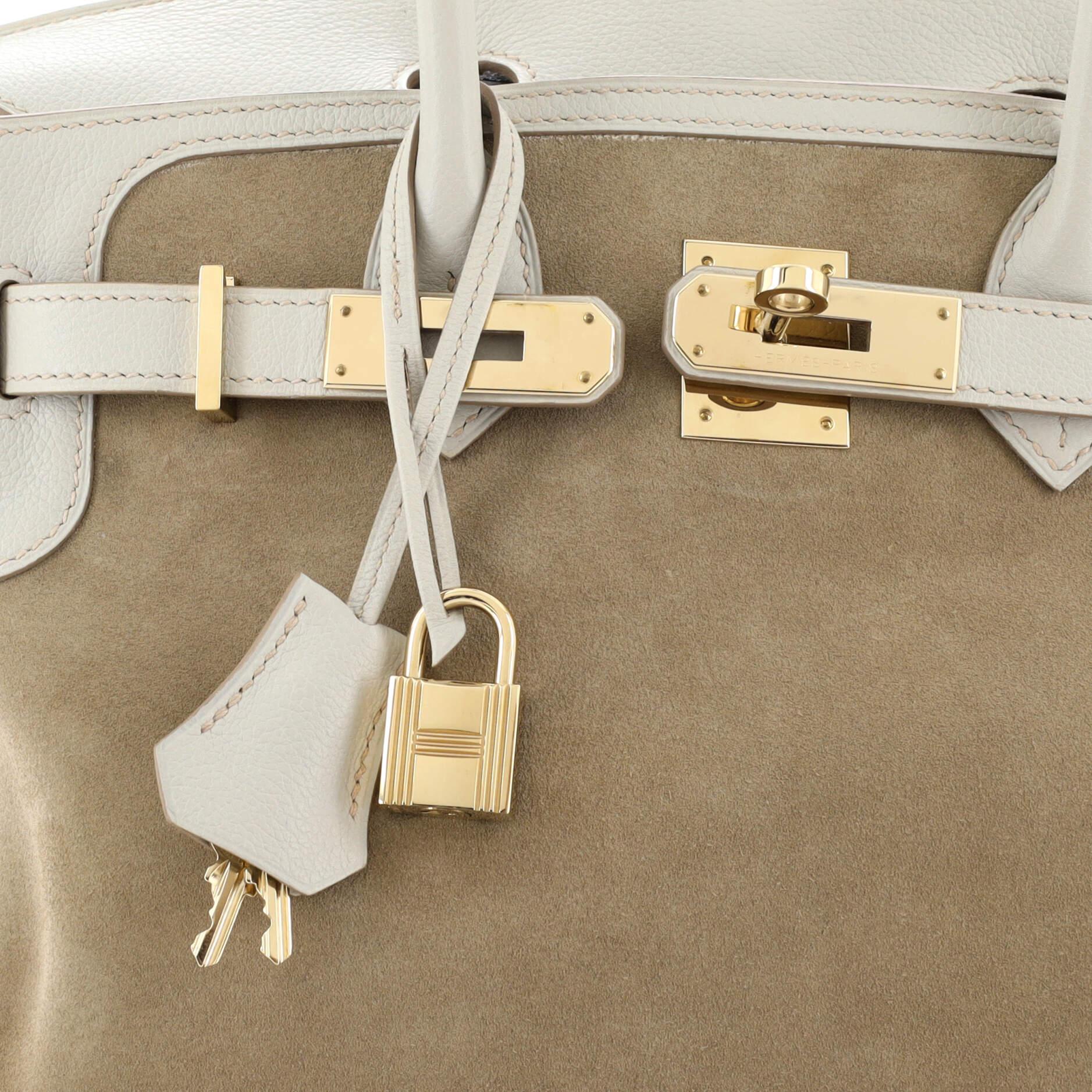 Hermes Birkin Handbag Grey Grizzly with Evergrain with Gold Hardware 30 2