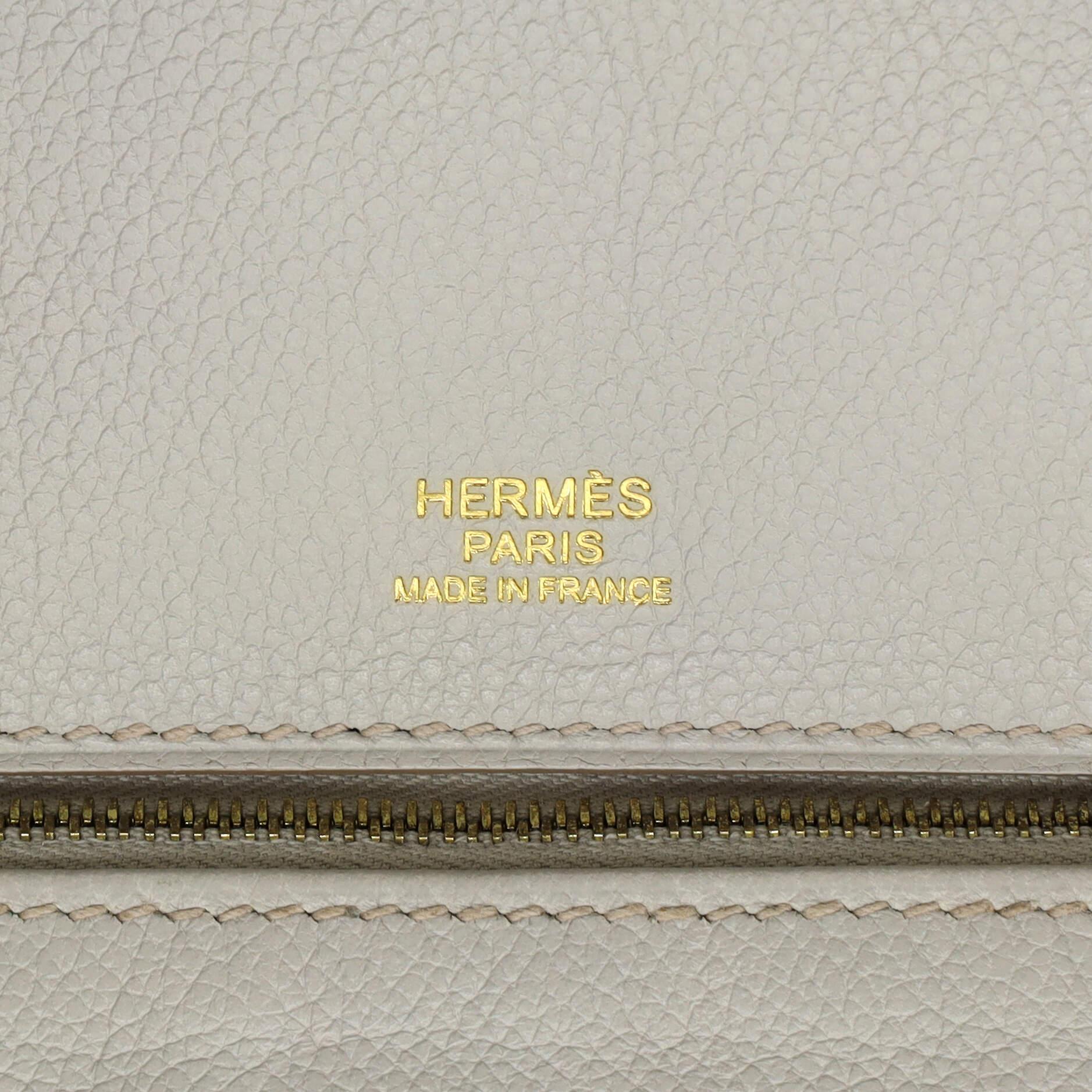 Hermes Birkin Handbag Grey Grizzly with Evergrain with Gold Hardware 30 3