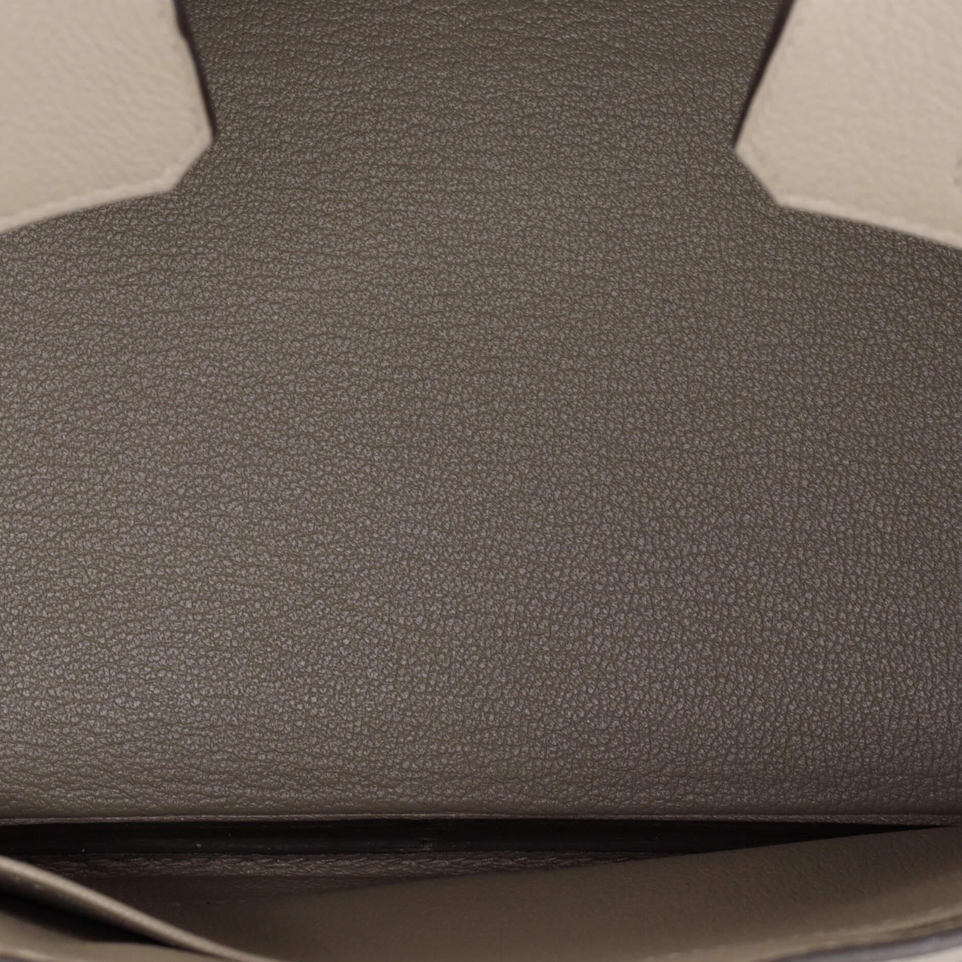 Hermes Birkin Handbag Grey Novillo with Gold Hardware 25 1