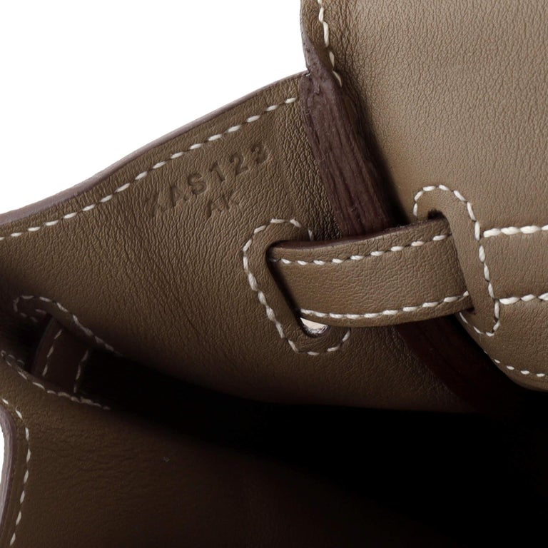 Hermes Birkin Handbag Grey Swift With Gold Hardware 25 Auction