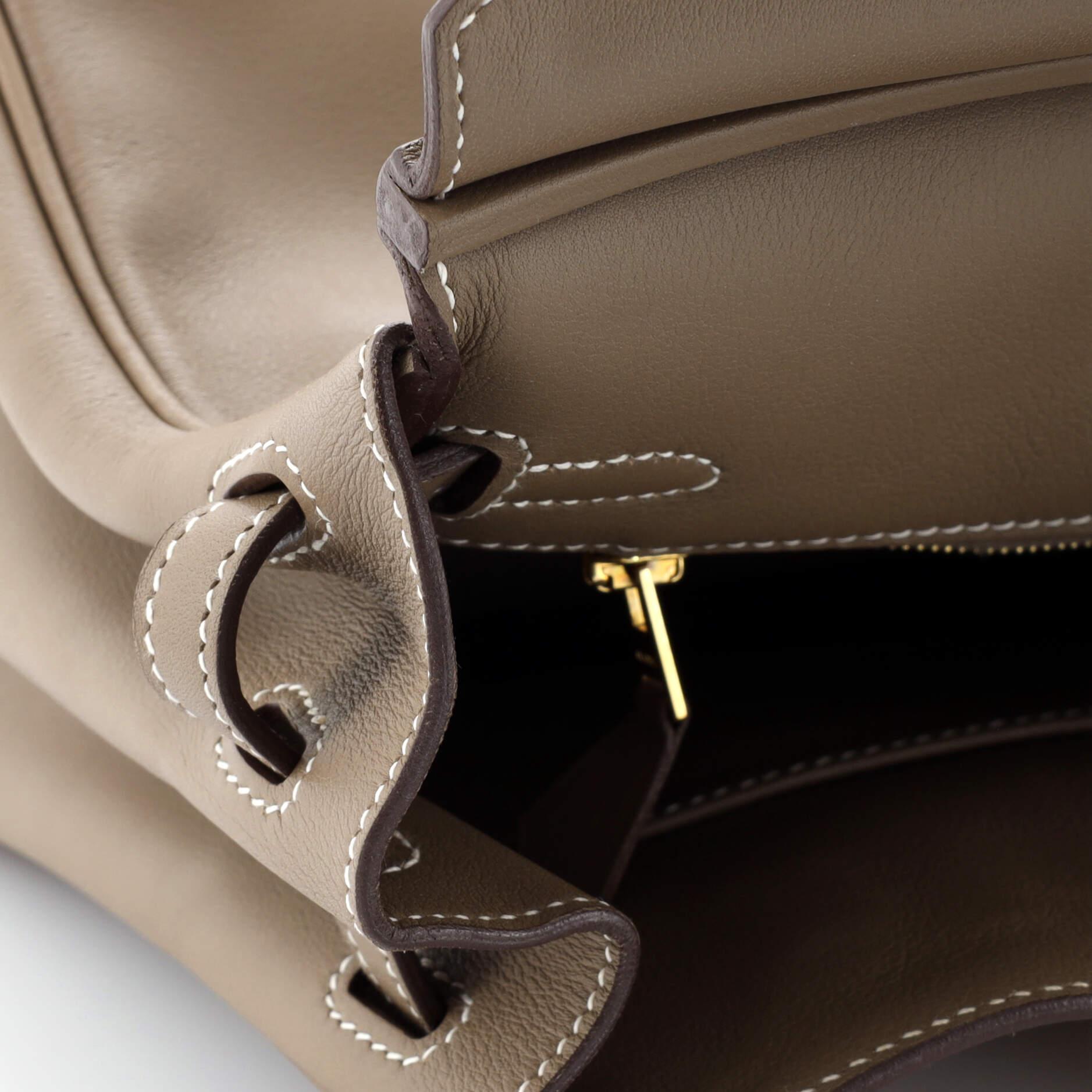 Hermes Birkin Handbag Grey Swift with Gold Hardware 25 6