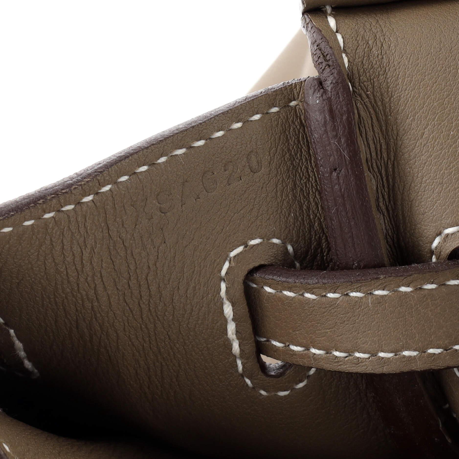 Hermes Birkin Handbag Grey Swift with Gold Hardware 25 7