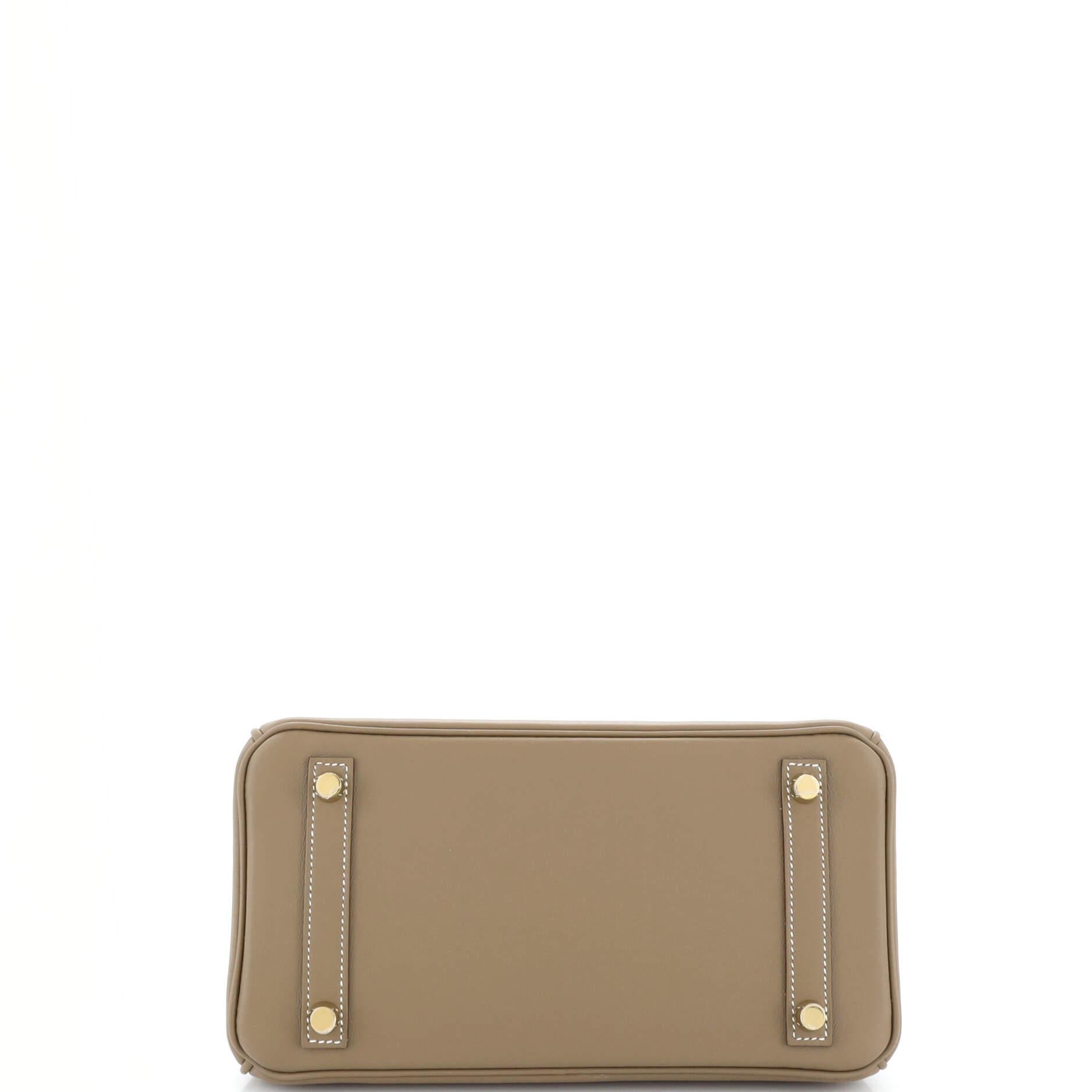 Hermes Birkin Handbag Grey Swift with Gold Hardware 25 1