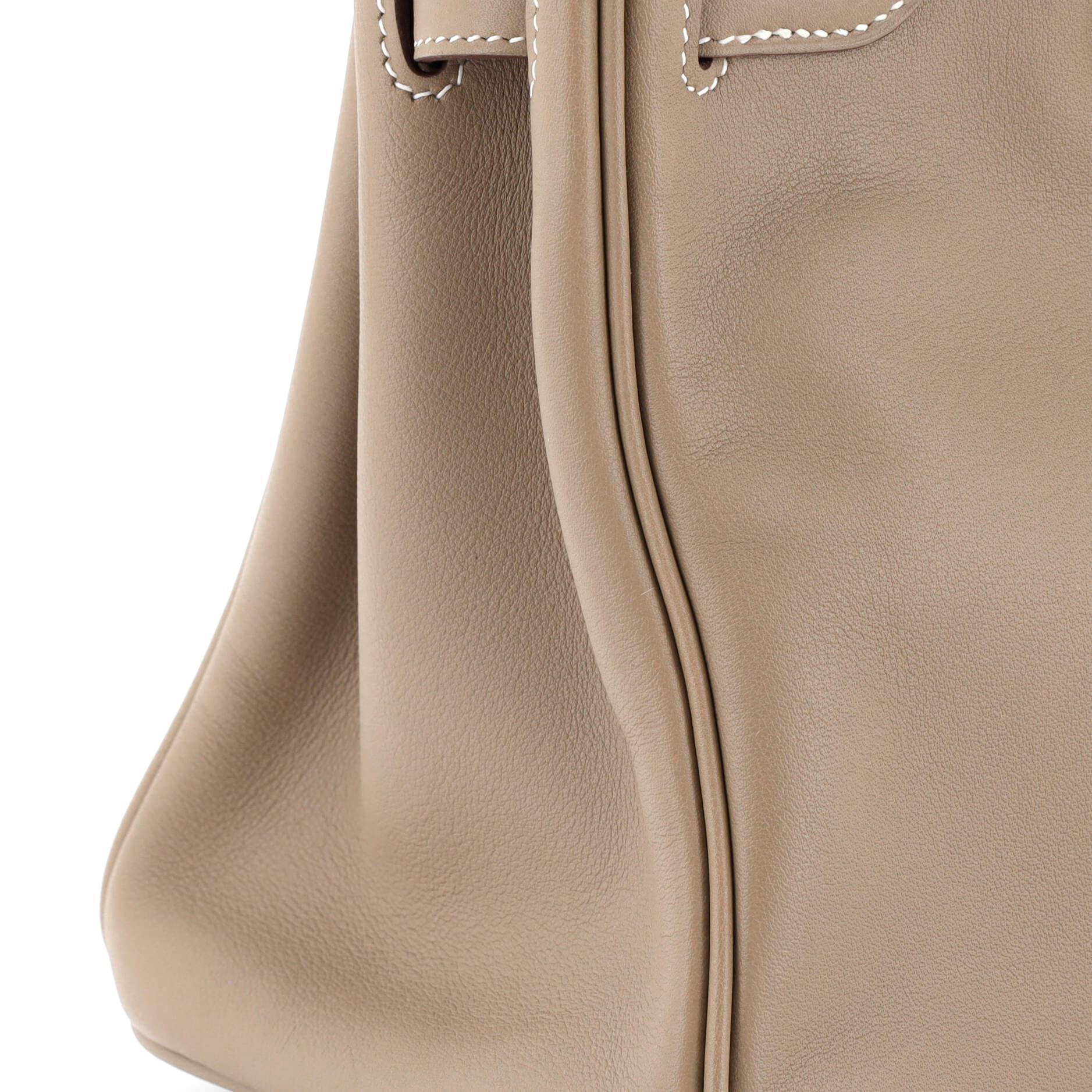 Hermes Birkin Handbag Grey Swift with Palladium Hardware 25 4