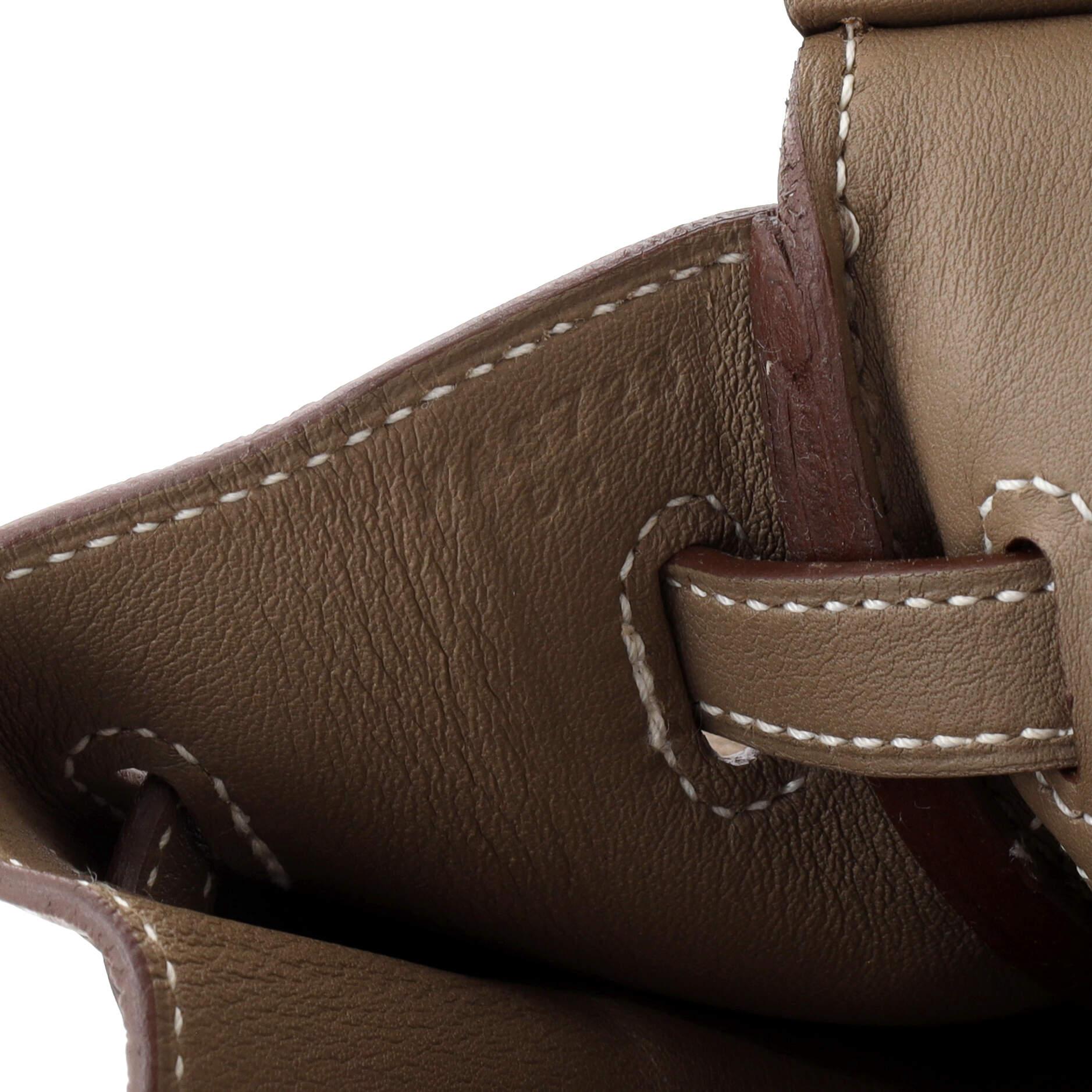 Hermes Birkin Handbag Grey Swift with Palladium Hardware 25 5