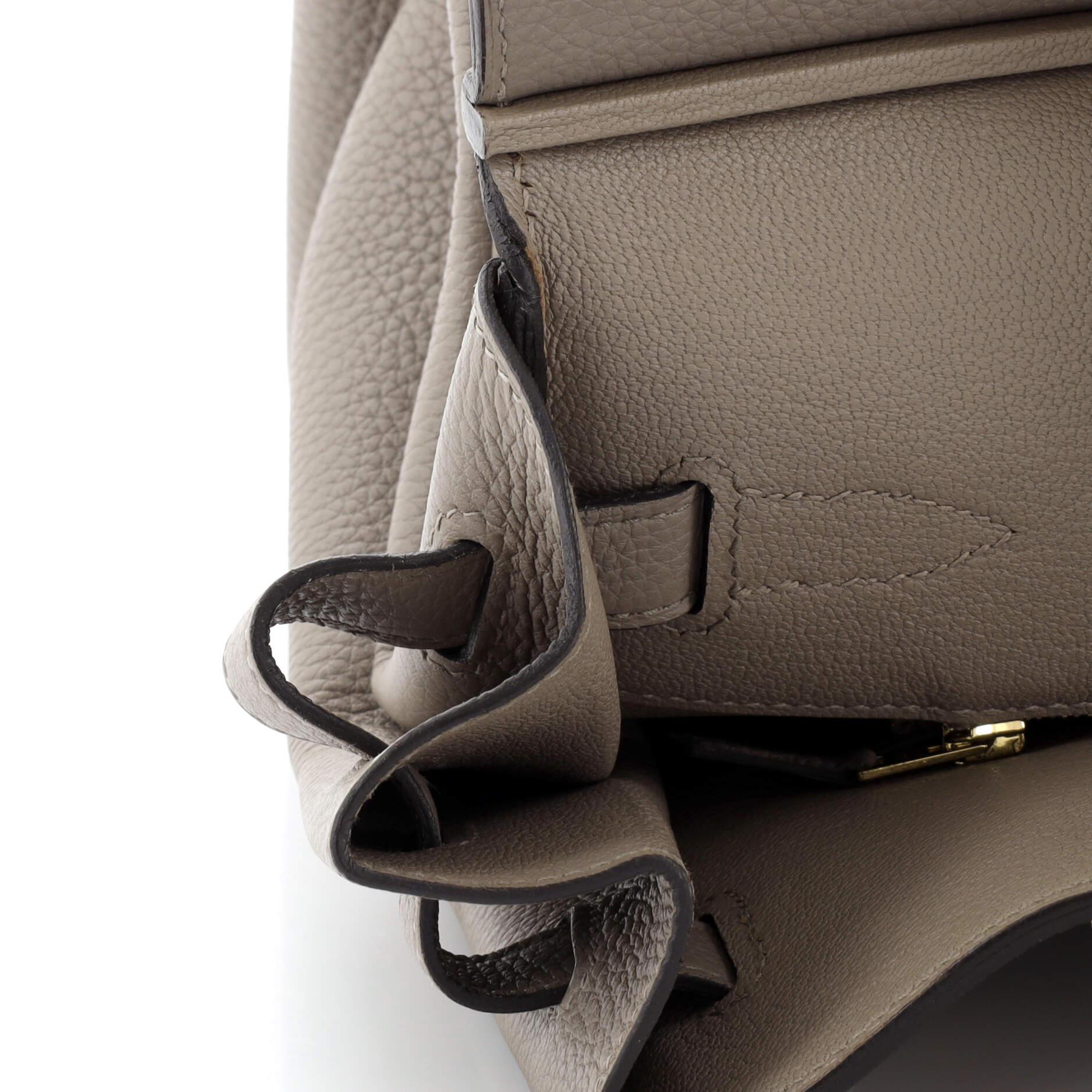 Hermes Birkin Handbag Grey Togo with Gold Hardware 35 6