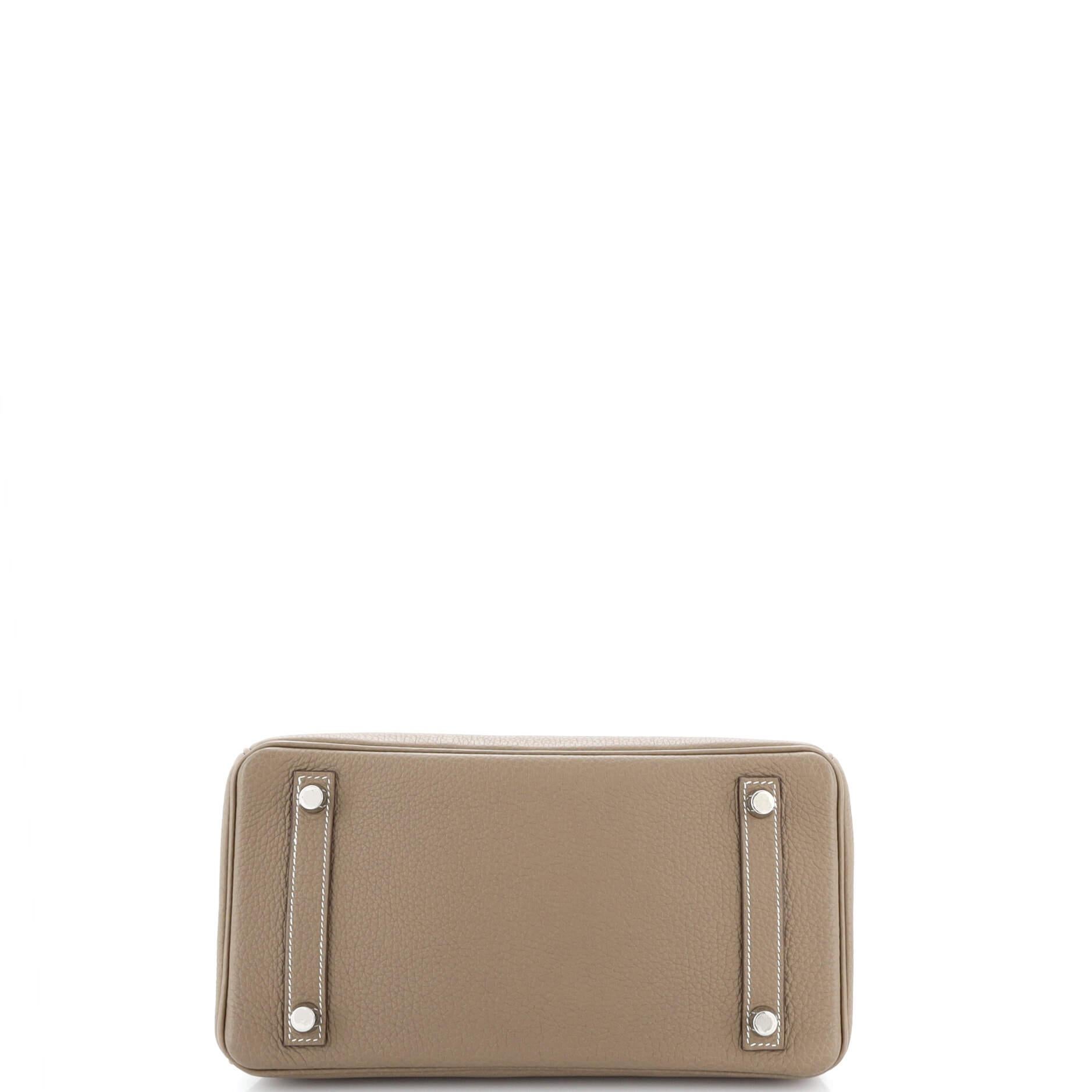 Hermes Birkin Handbag Grey Togo with Palladium Hardware 25 1