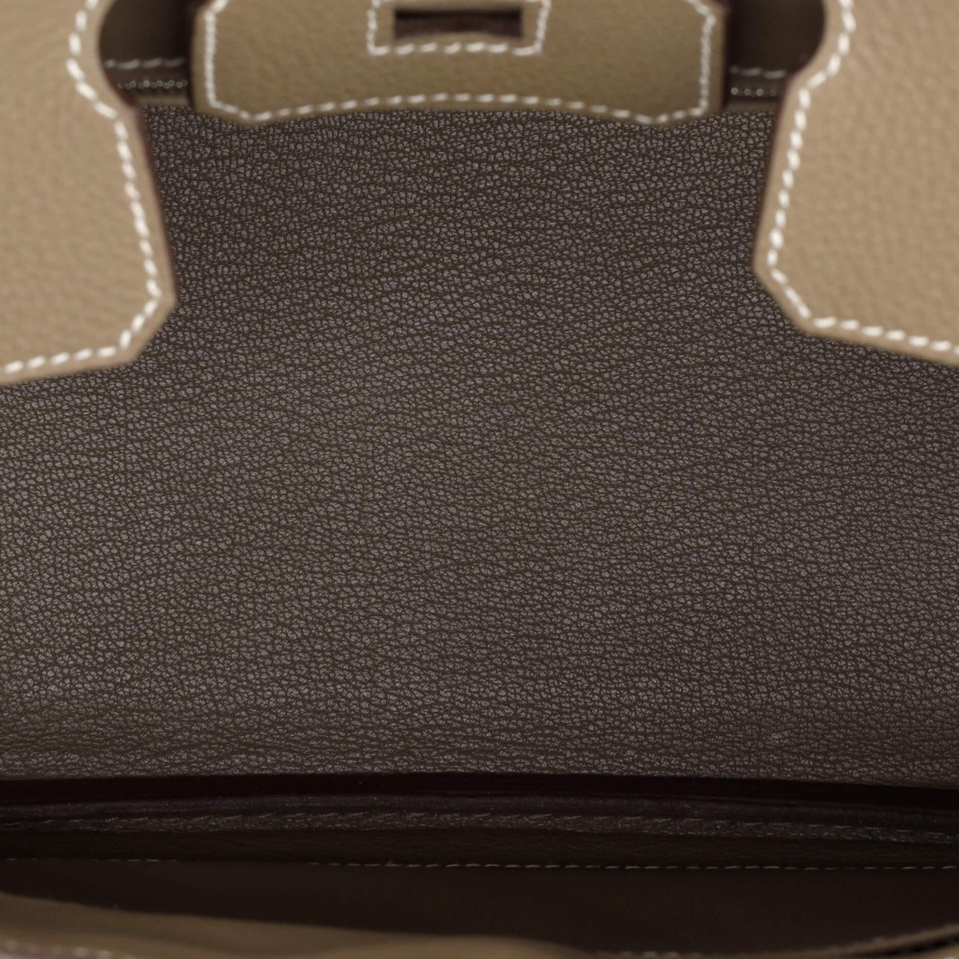 Hermes Birkin Handbag Grey Togo with Palladium Hardware 25 2