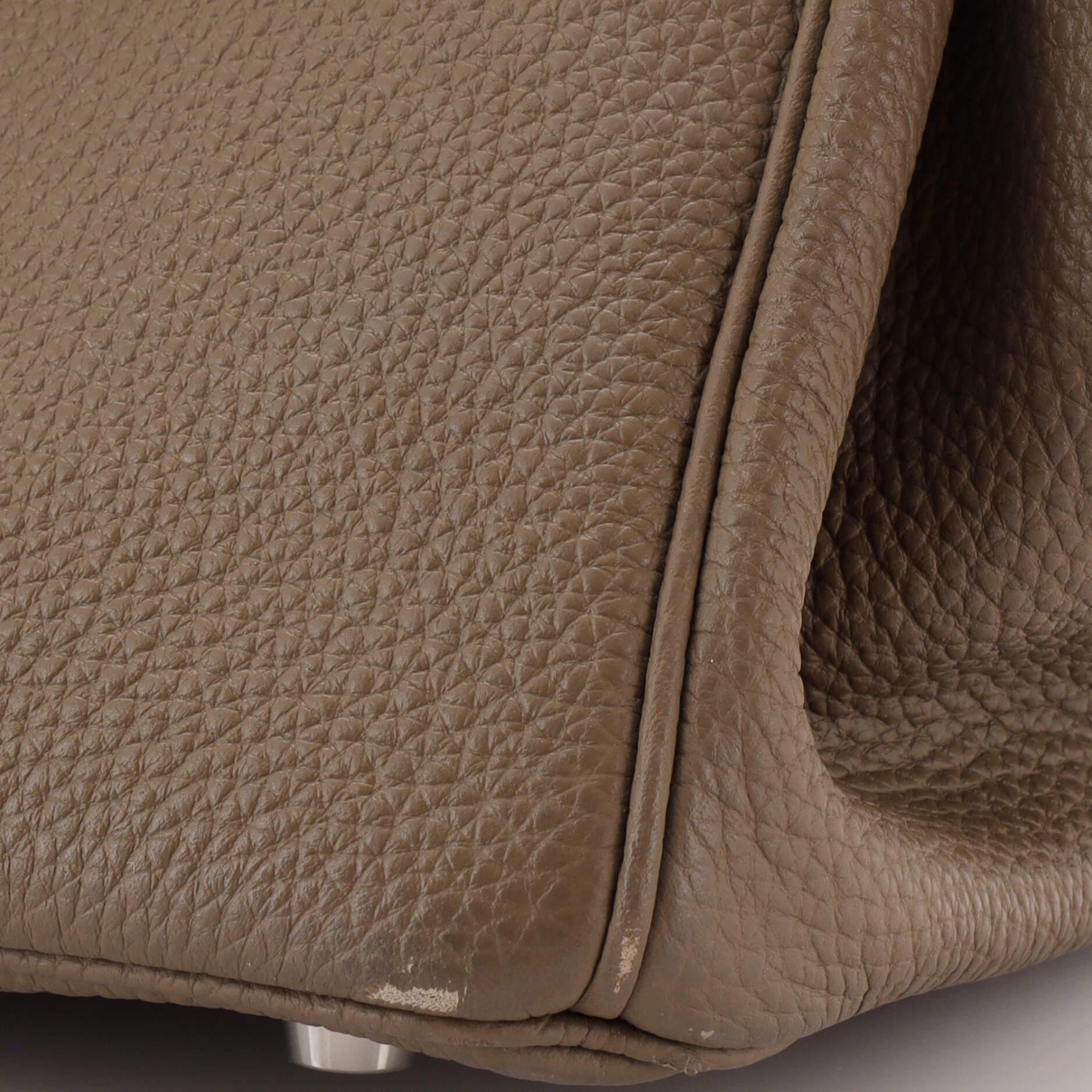 Hermes Birkin Handbag Grey Togo with Palladium Hardware 25 3