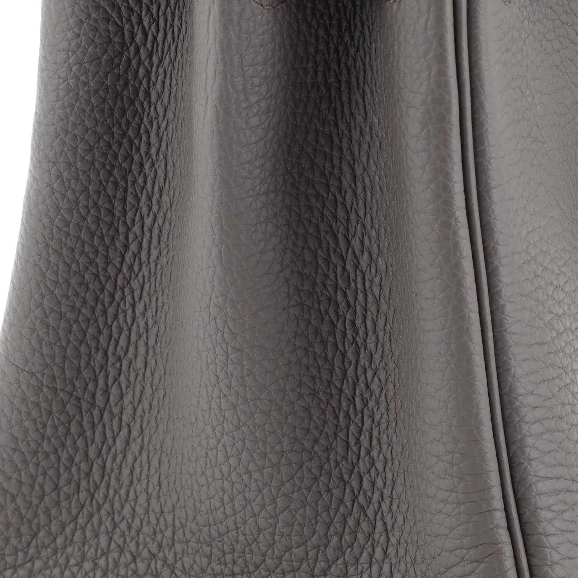 Hermes Birkin Handbag Grey Togo with Palladium Hardware 25 4