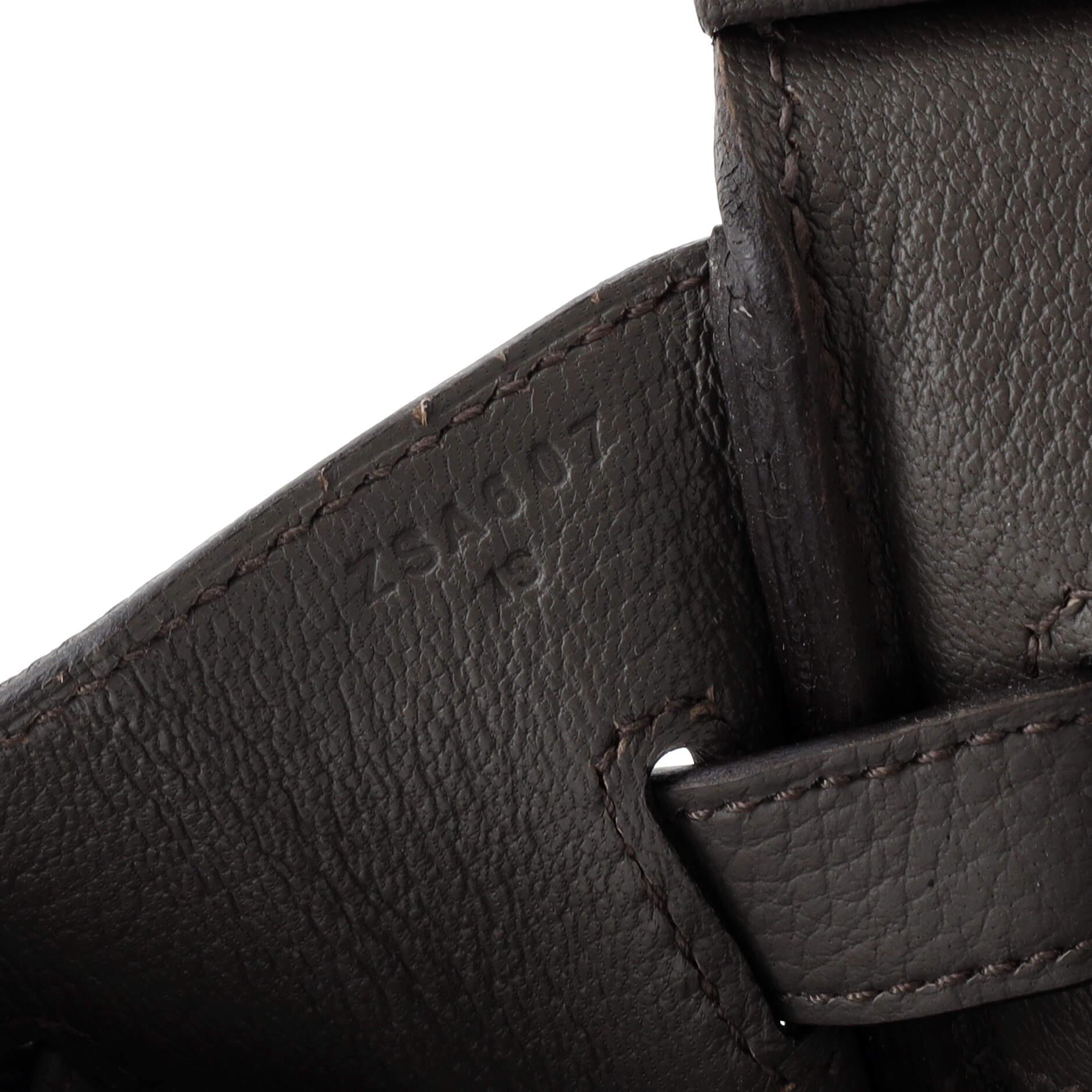 Hermes Birkin Handbag Grey Togo with Palladium Hardware 30 6