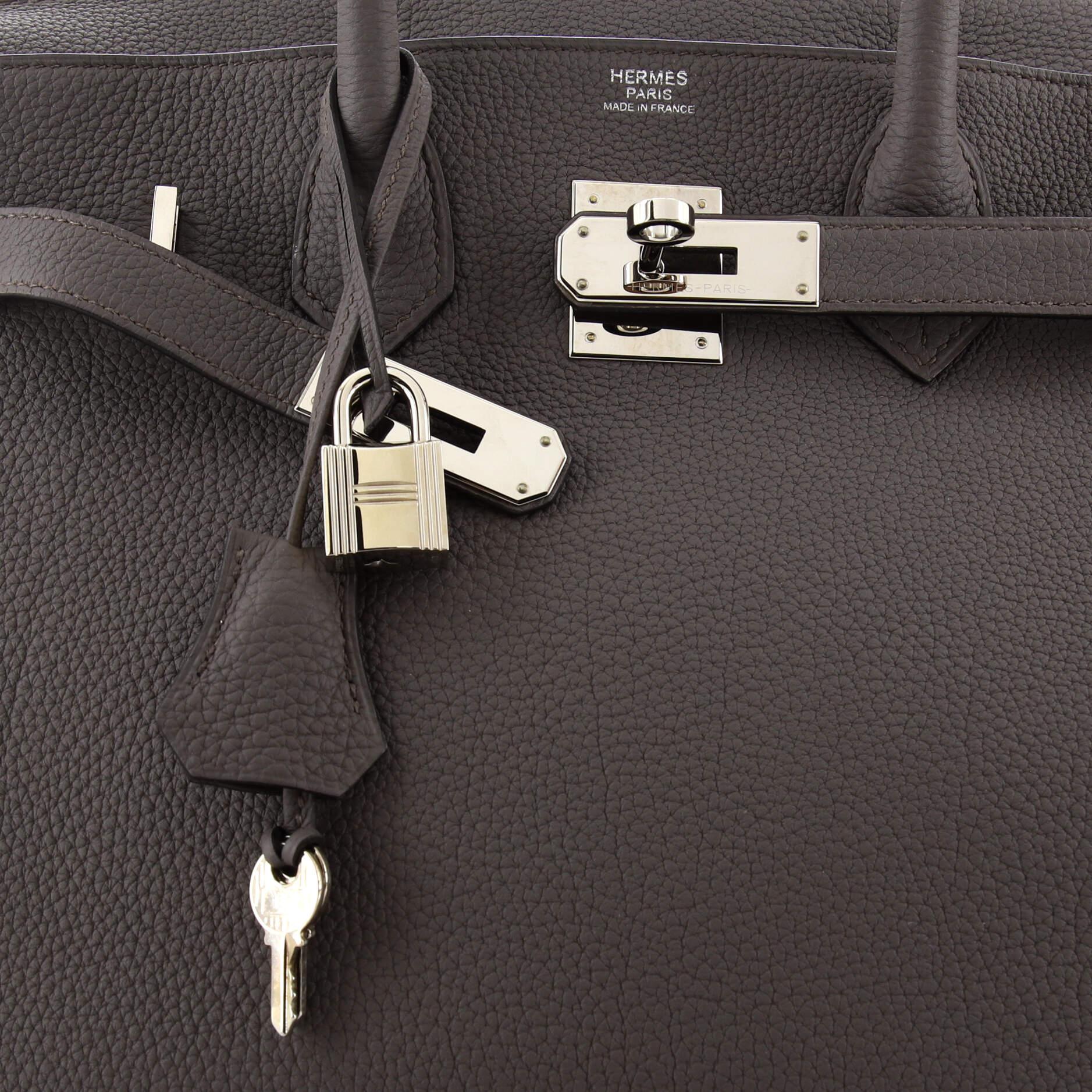 Hermes Birkin Handbag Grey Togo with Palladium Hardware 30 3